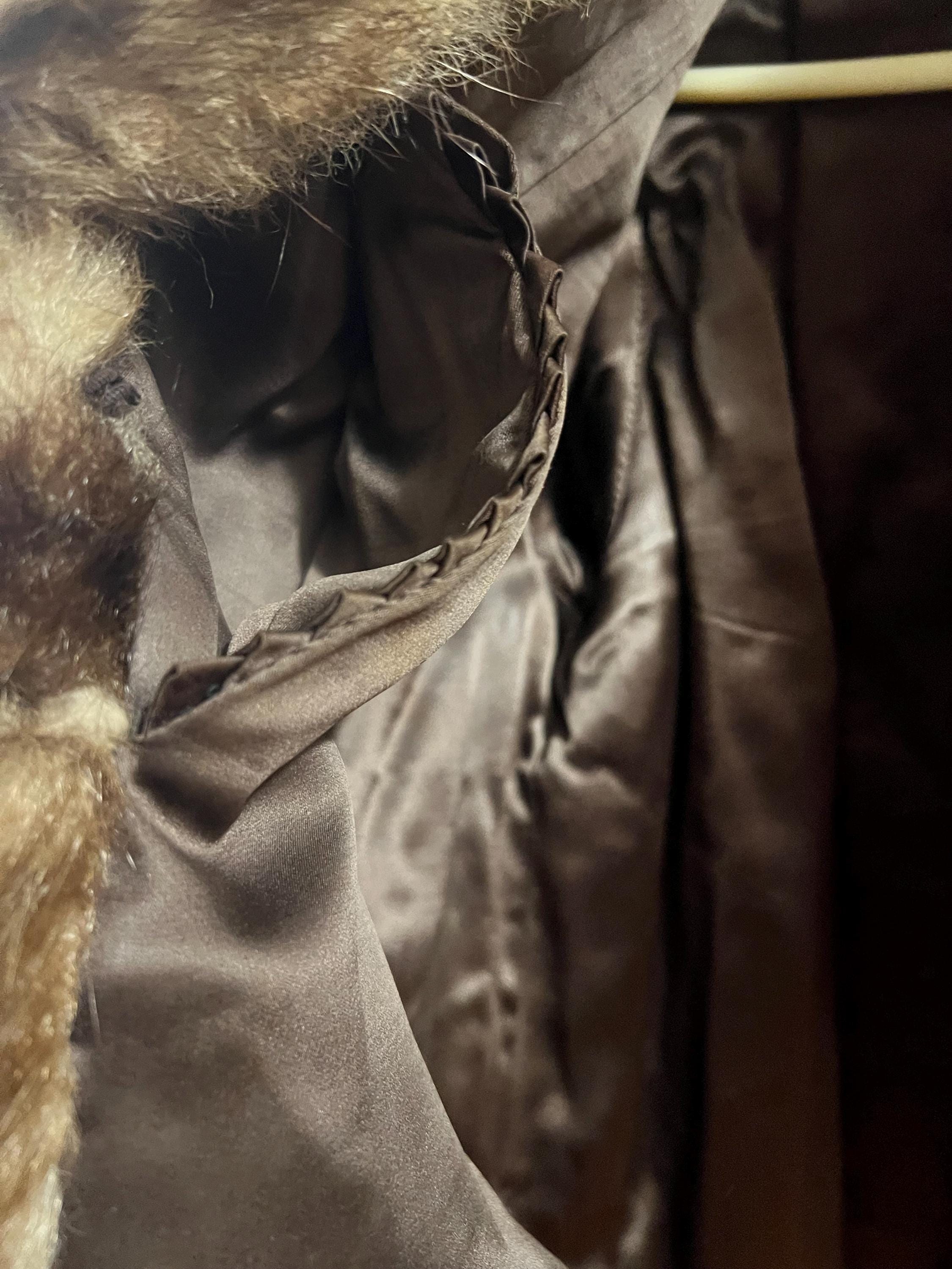 Brown Possible Raccoon Fur Coat