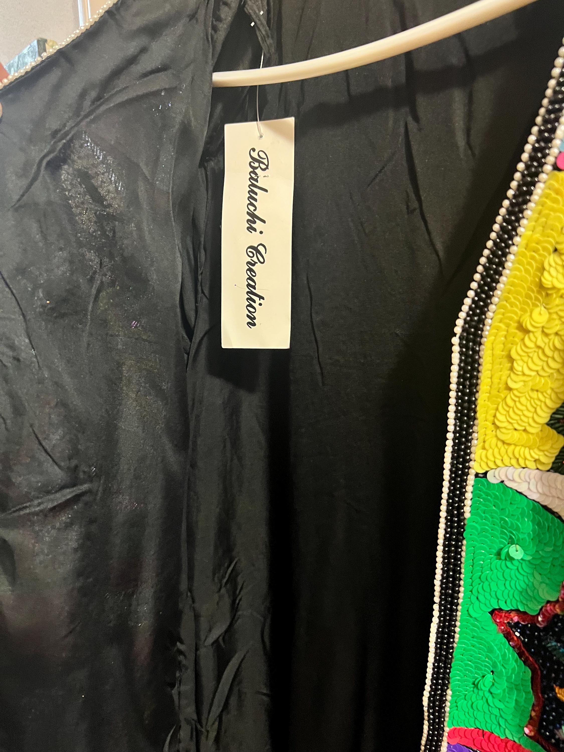 1980's 1990's Sequins Evening Jacket Tag still on