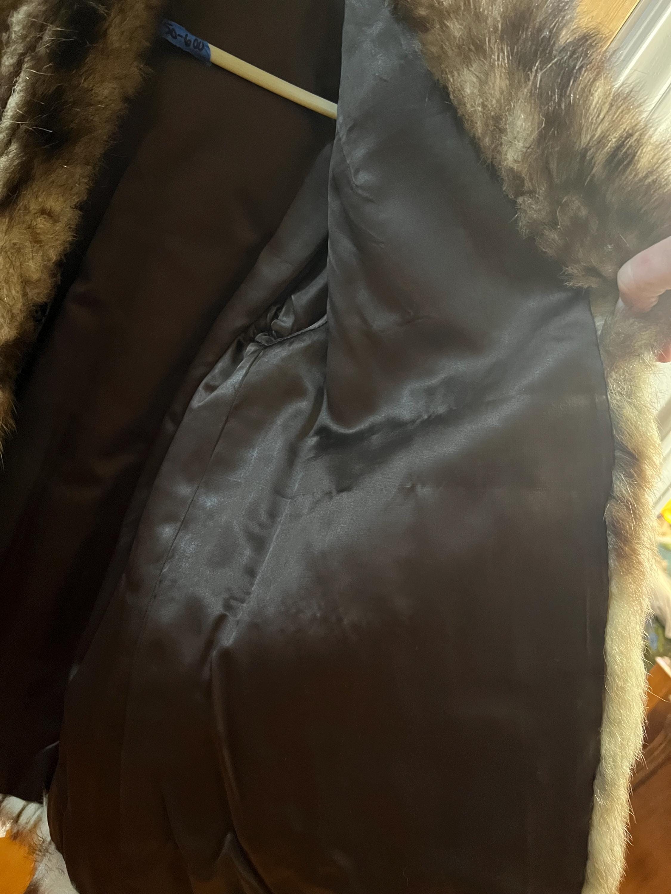 Brown Possible Raccoon Fur Coat