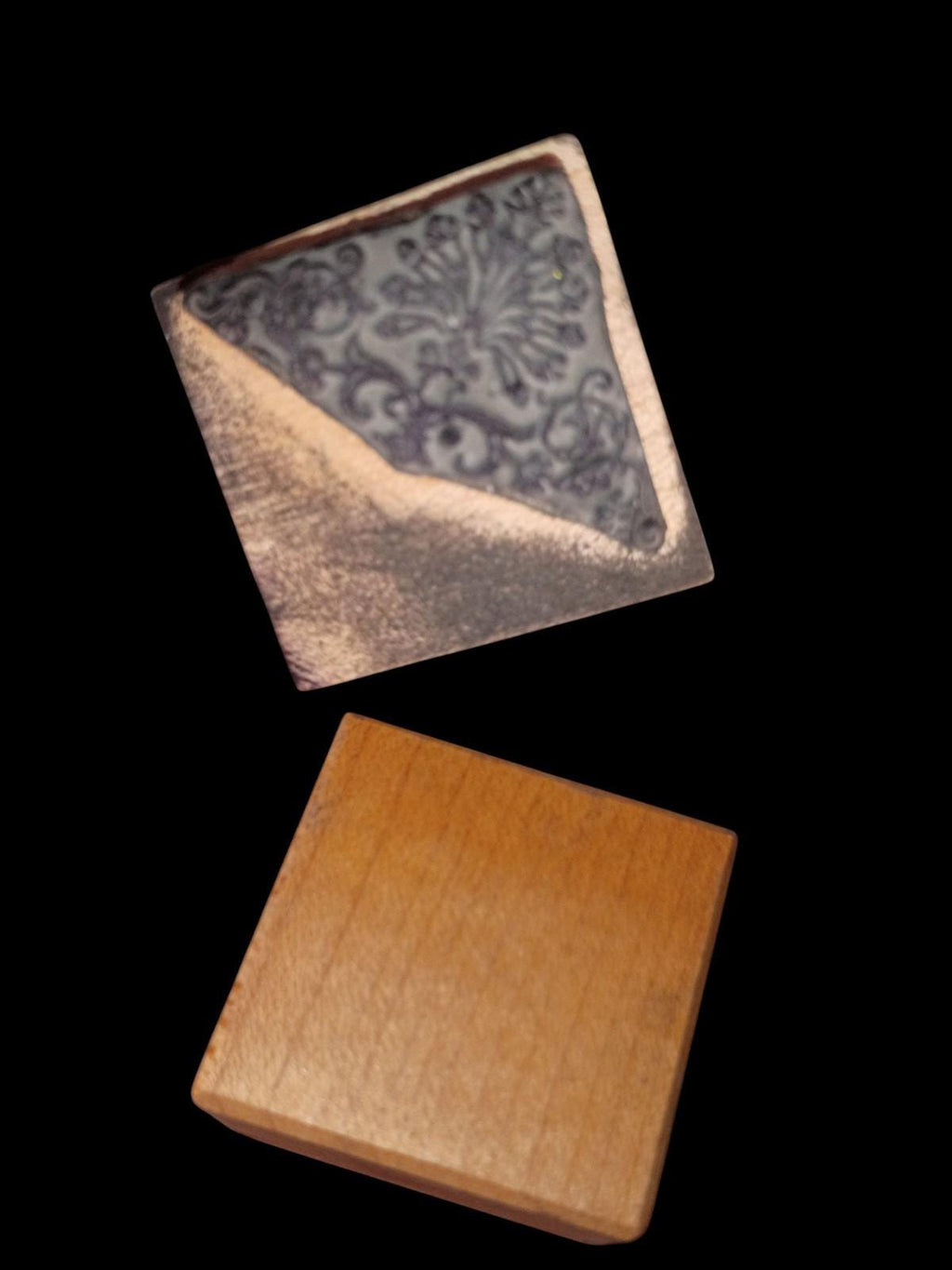 Lot of 7 decorative wood mounted rubber stamps – plus bonus stamp...