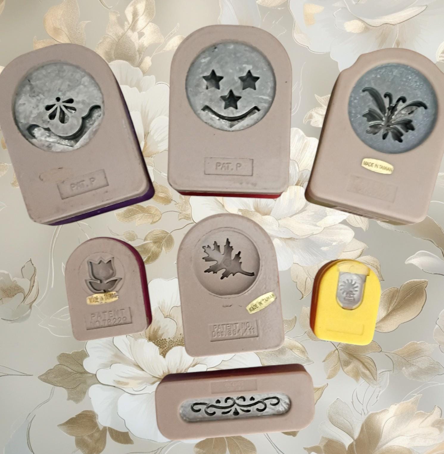 Lot of 7 craft paper punches – anna griffin, mcgill, family treasures & more...