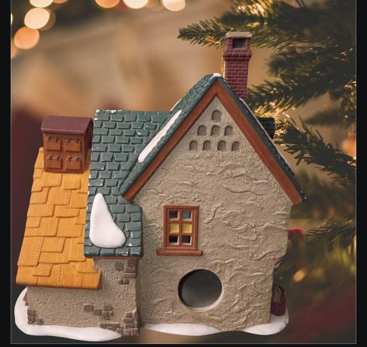 Department 56 dickens’ village “giggleswick mutton & ham” 1994 lighted building