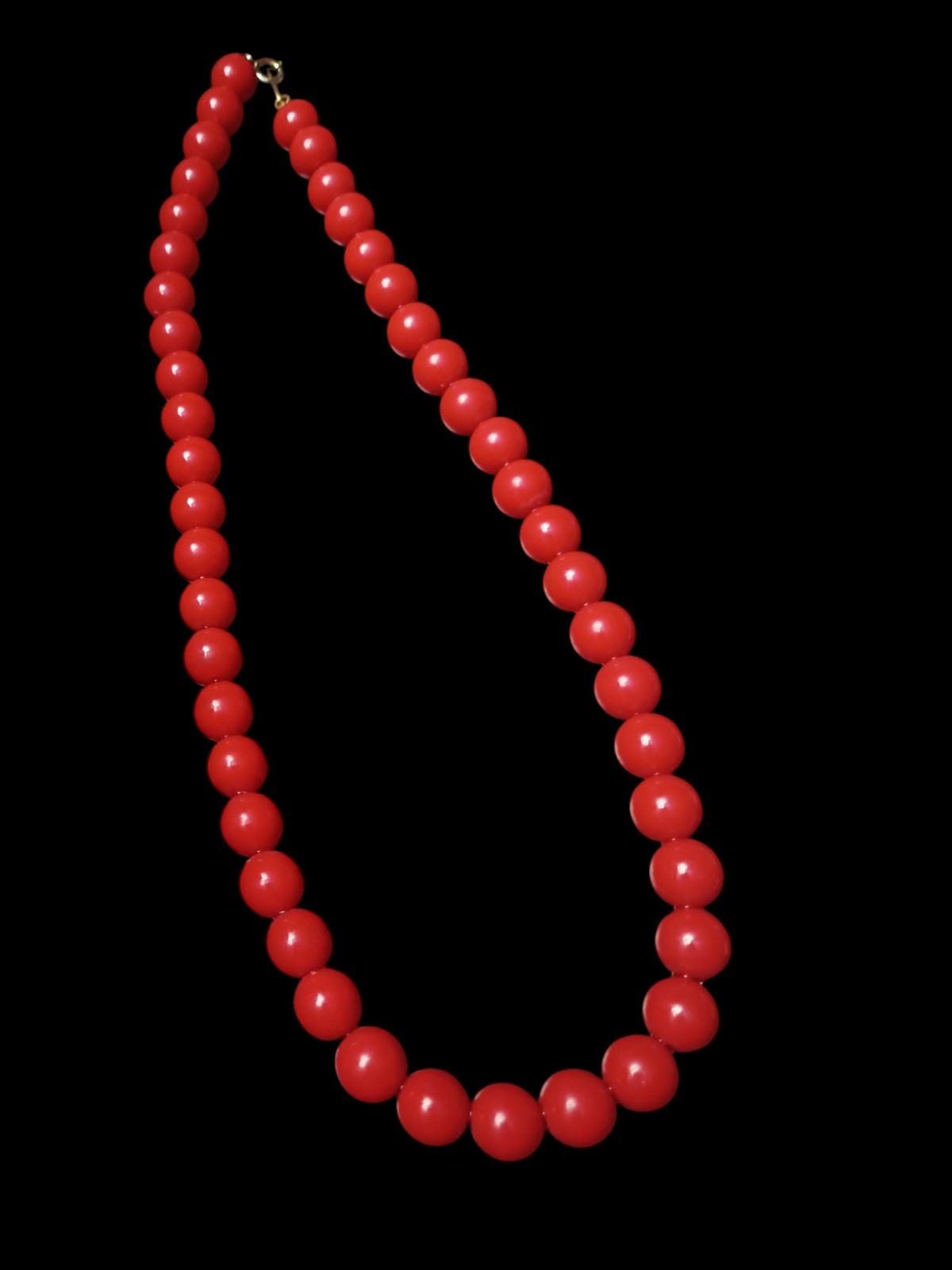 Bead strands & 1 hand-painted wooden floral....