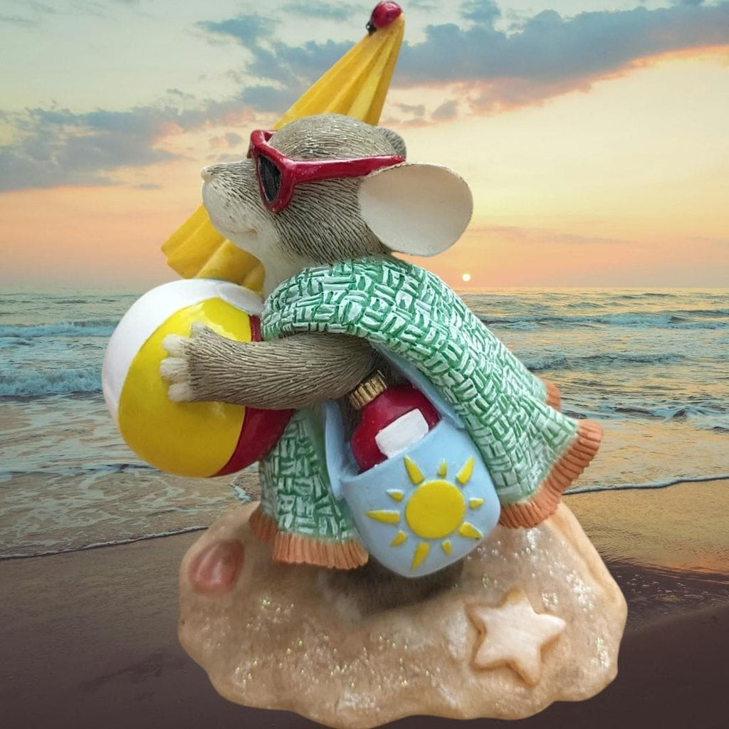 Charming tails 83/107 “headin’ for the beach” fitz and floyd summer figurine...