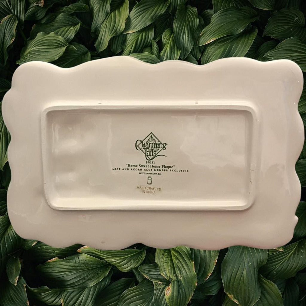 Charming tails home sweet home plaque – leaf & acorn club exclusive – limited...