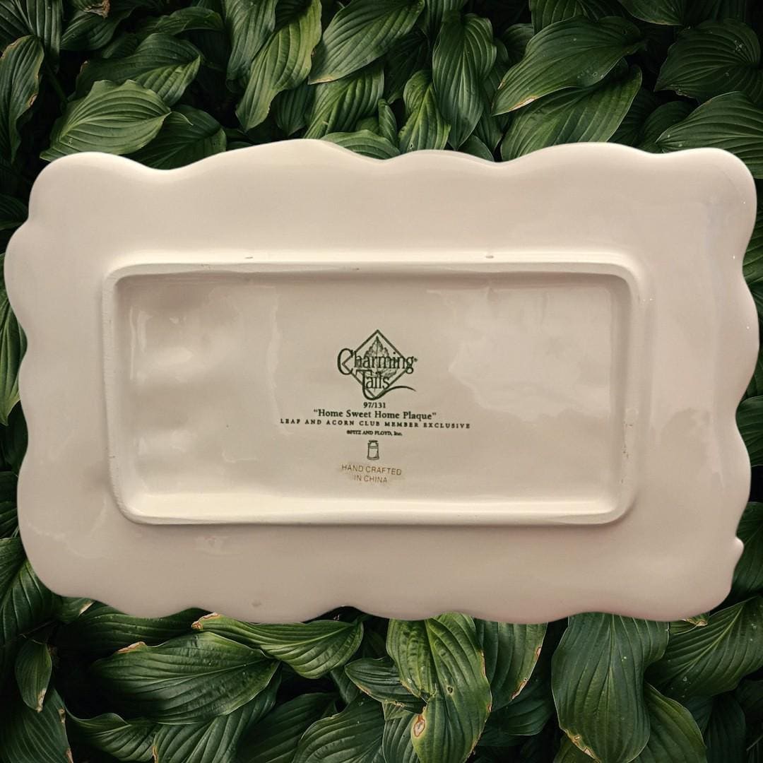 Charming tails home sweet home plaque – leaf & acorn club exclusive – limited...