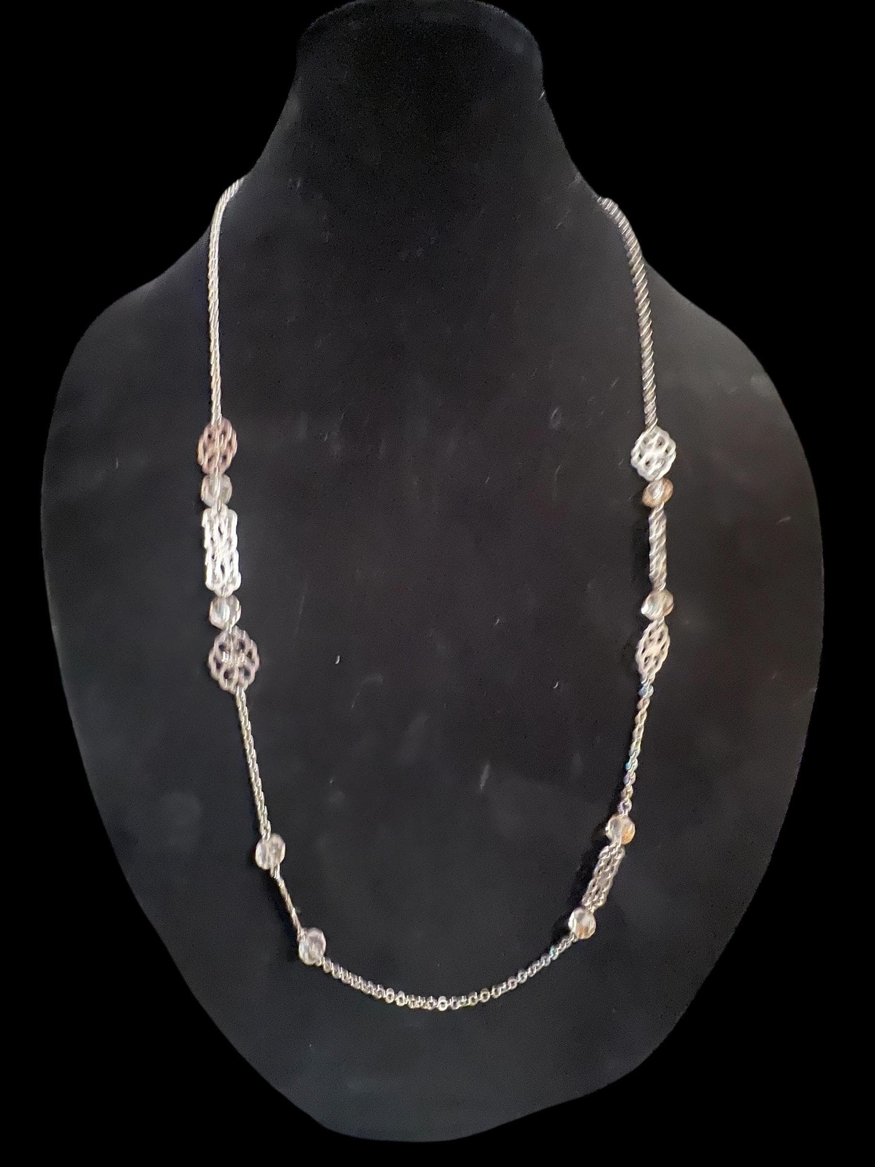 Lot of 3 Fashion Necklaces – Mixed Chain Jewelry Set with Pendant & Beaded Accents