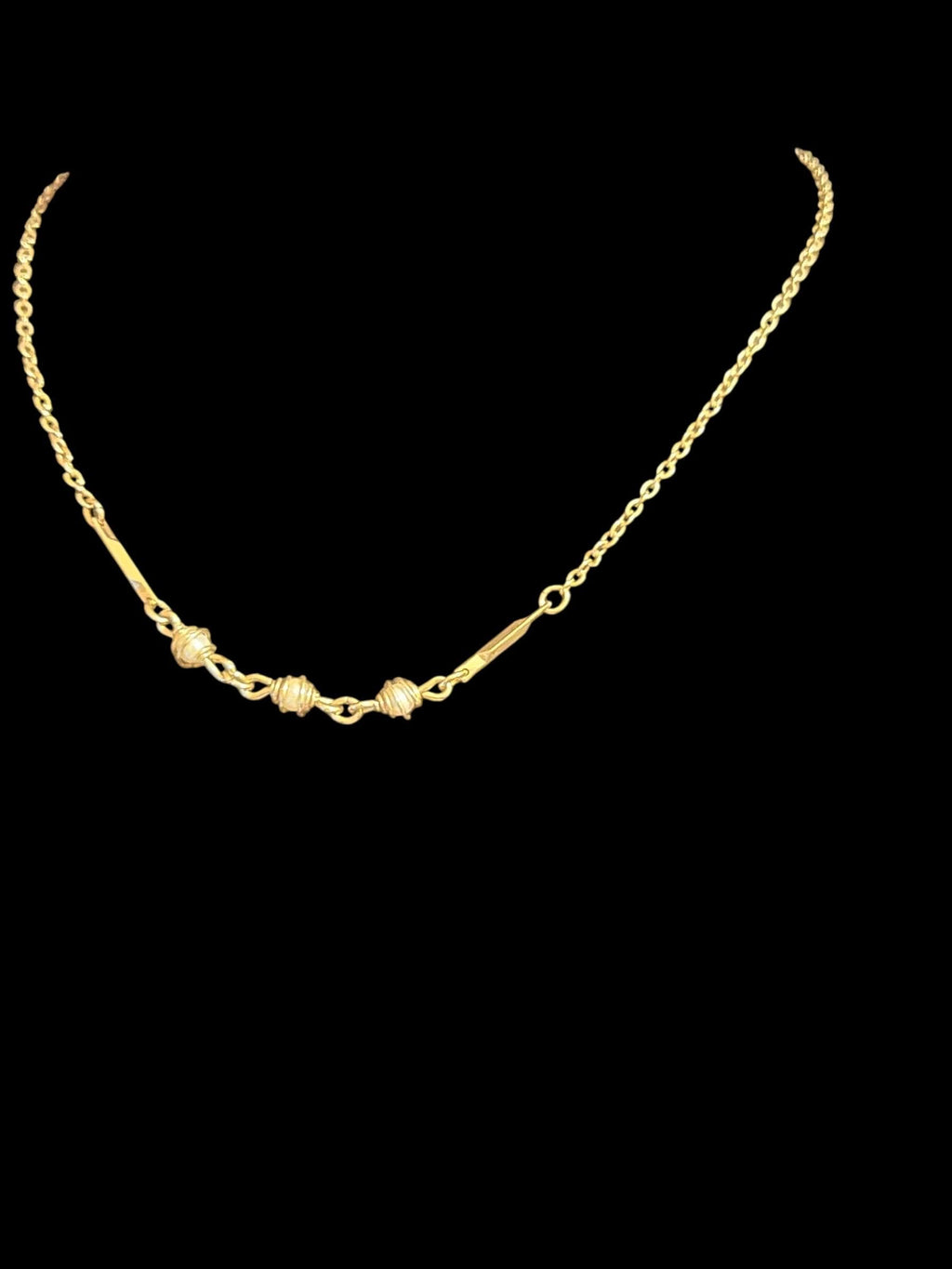 Lot of 3 Fashion Necklaces – Mixed Chain Jewelry Set with Pendant & Beaded Accents