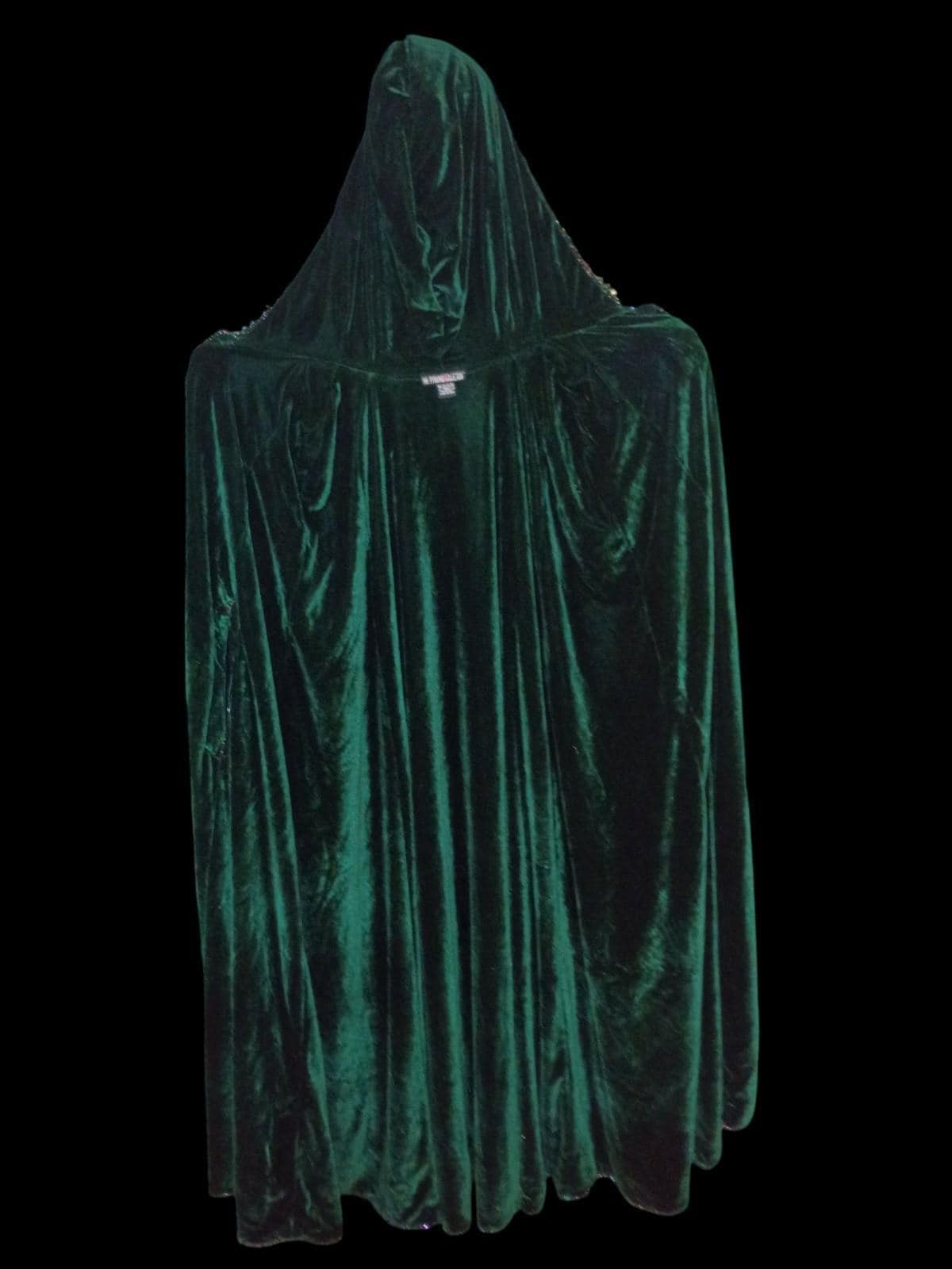 Handmade hooded cloak & cat mask – velvet beaded detail – costume set...