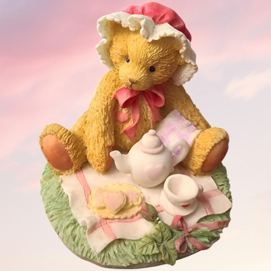 Cherished teddies figurines 2-piece set – “marie” friendship is a special treat