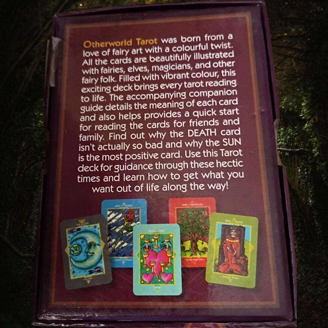 Otherworld tarot card deck & guidebook – 78 colorful illustrated cards by alison