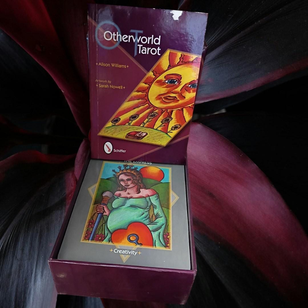 Otherworld tarot card deck & guidebook – 78 colorful illustrated cards by alison