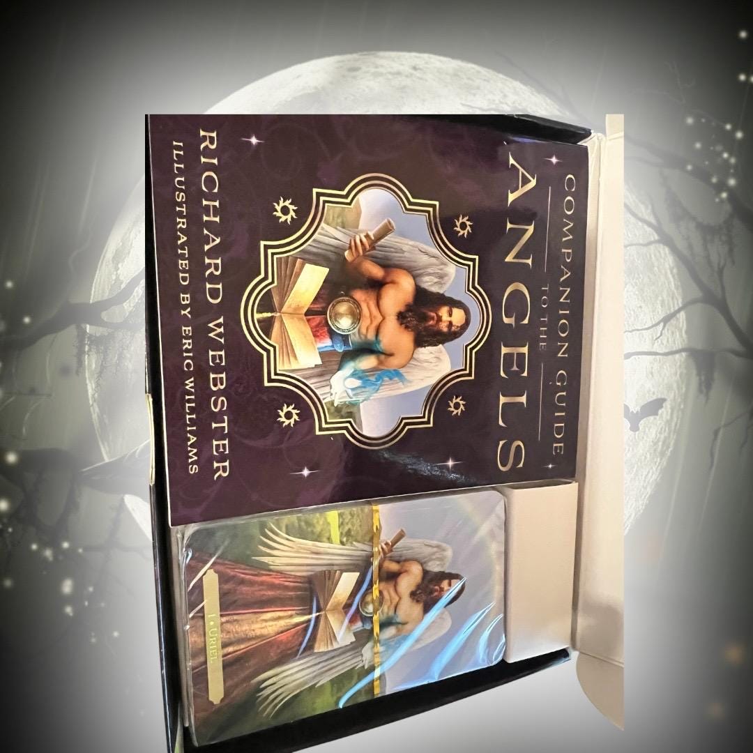 Oracle of the Angels Richard Webster Tarot Oracle Deck with Book Llewellyn 2014 with guidebook unopened box has some minor wear