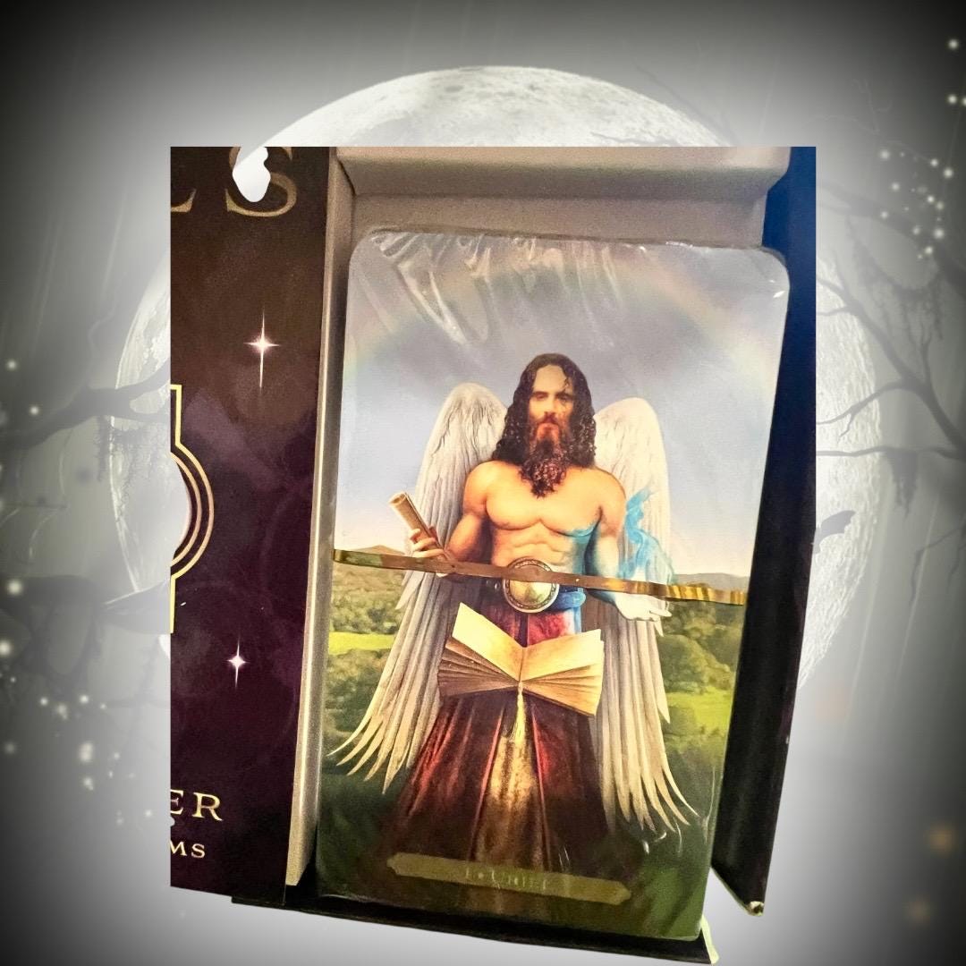 Oracle of the Angels Richard Webster Tarot Oracle Deck with Book Llewellyn 2014 with guidebook unopened box has some minor wear