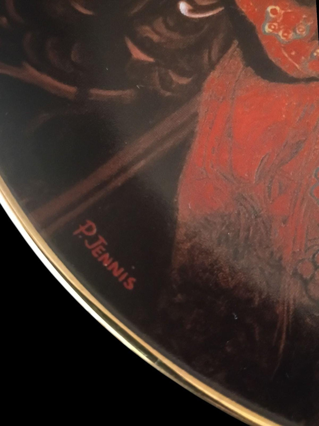 1991 gone with the wind collector plate "waiting for rhett" by paul jennis –...