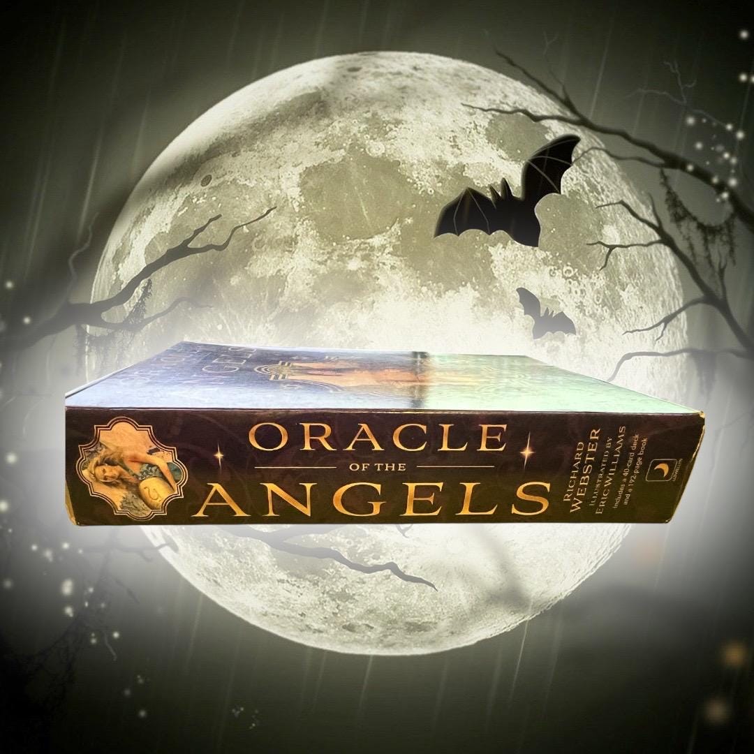 Oracle of the Angels Richard Webster Tarot Oracle Deck with Book Llewellyn 2014 with guidebook unopened box has some minor wear