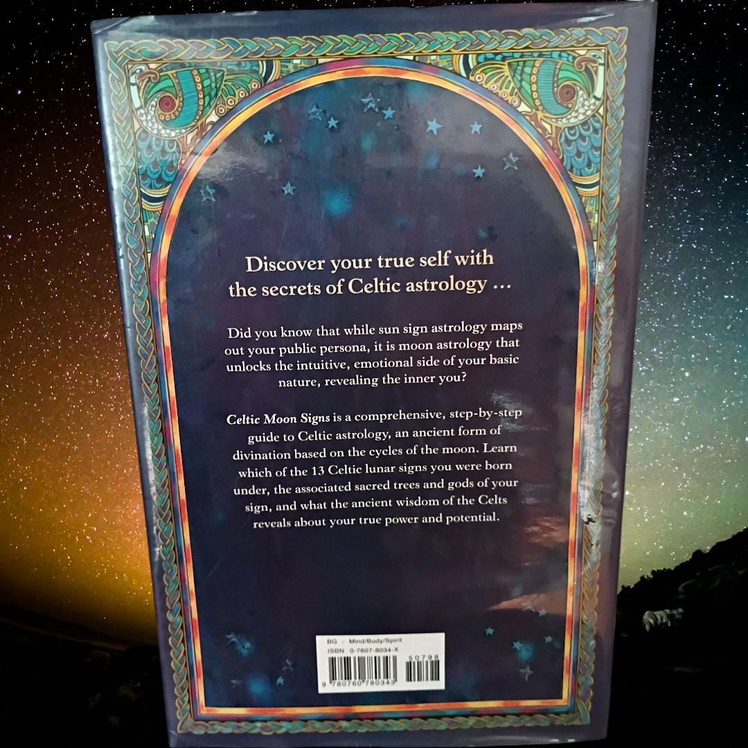Celtic moon signs by helena paterson hardcover astrology druid zodiac mystic...