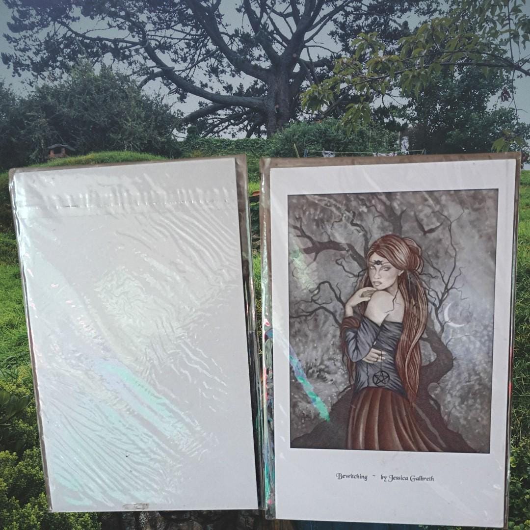 jessica galbreth fantasy art prints set of 2 – “titania” & “bewitching” –...
