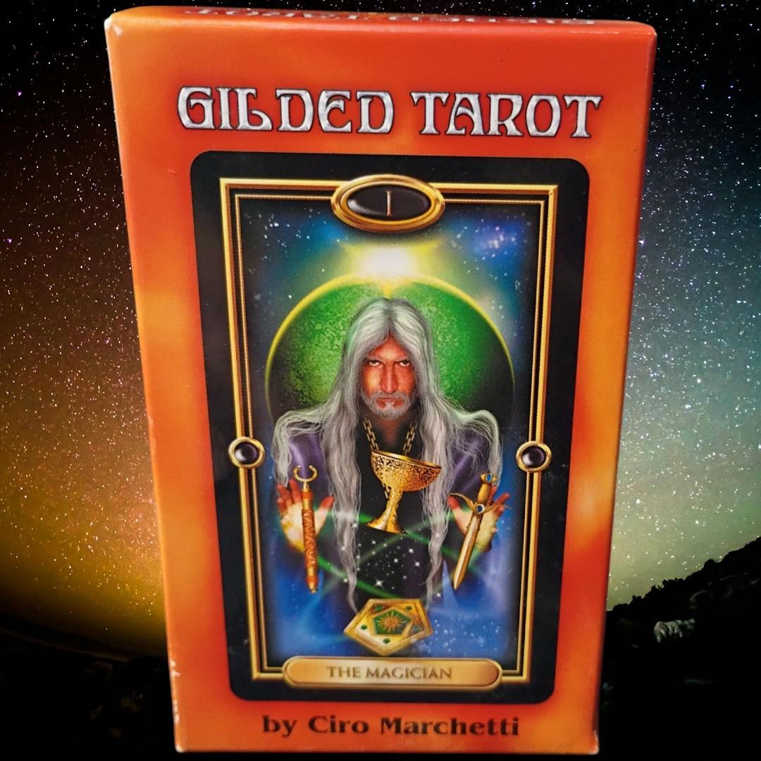 gilded tarot deck by ciro marchetti – complete set – llewellyn – the magician