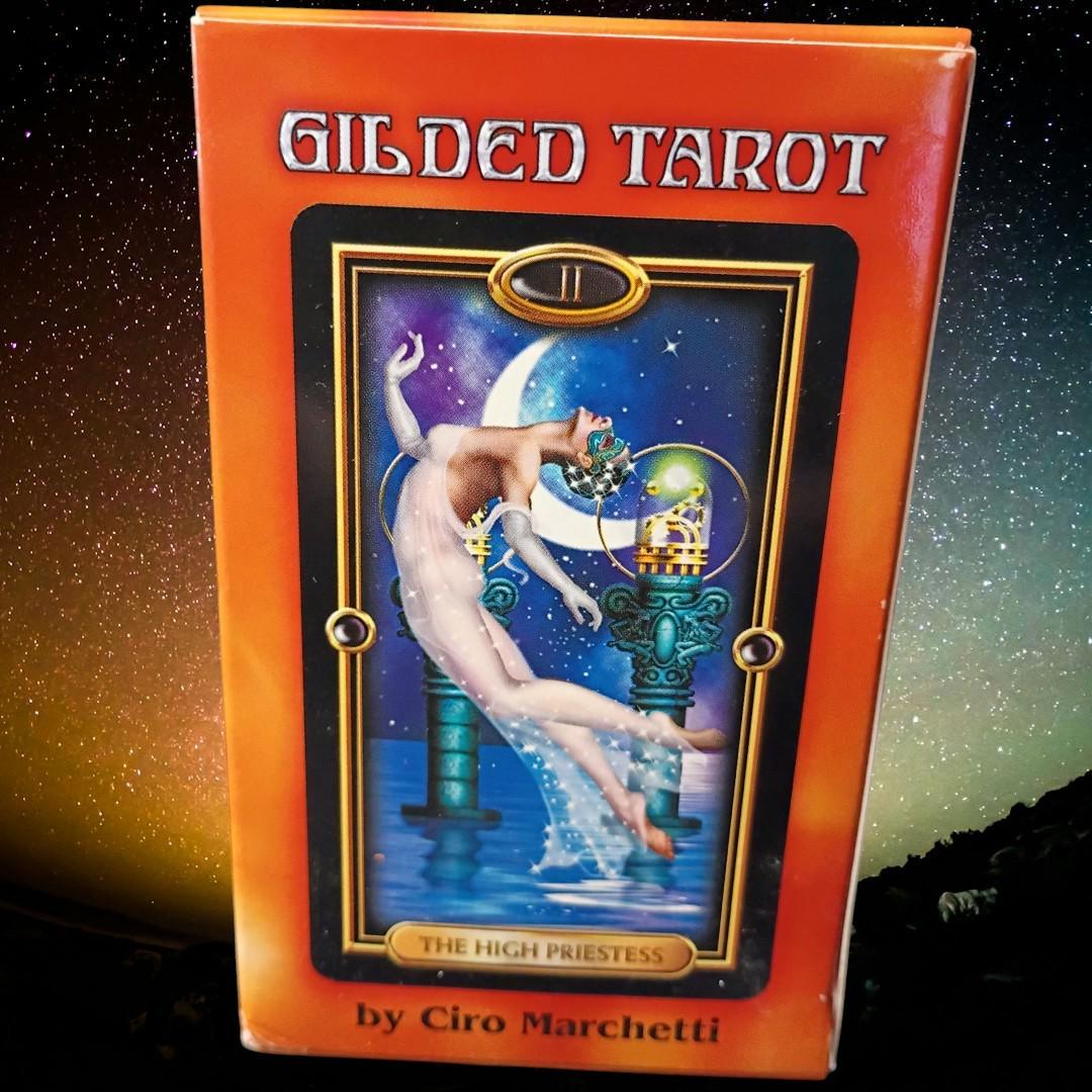 gilded tarot deck by ciro marchetti – complete set – llewellyn – the magician