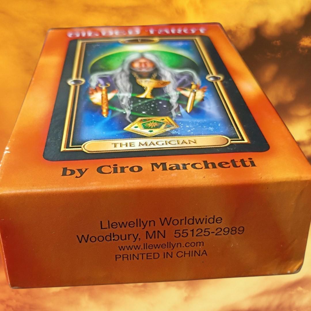 gilded tarot deck by ciro marchetti – complete set – llewellyn – the magician