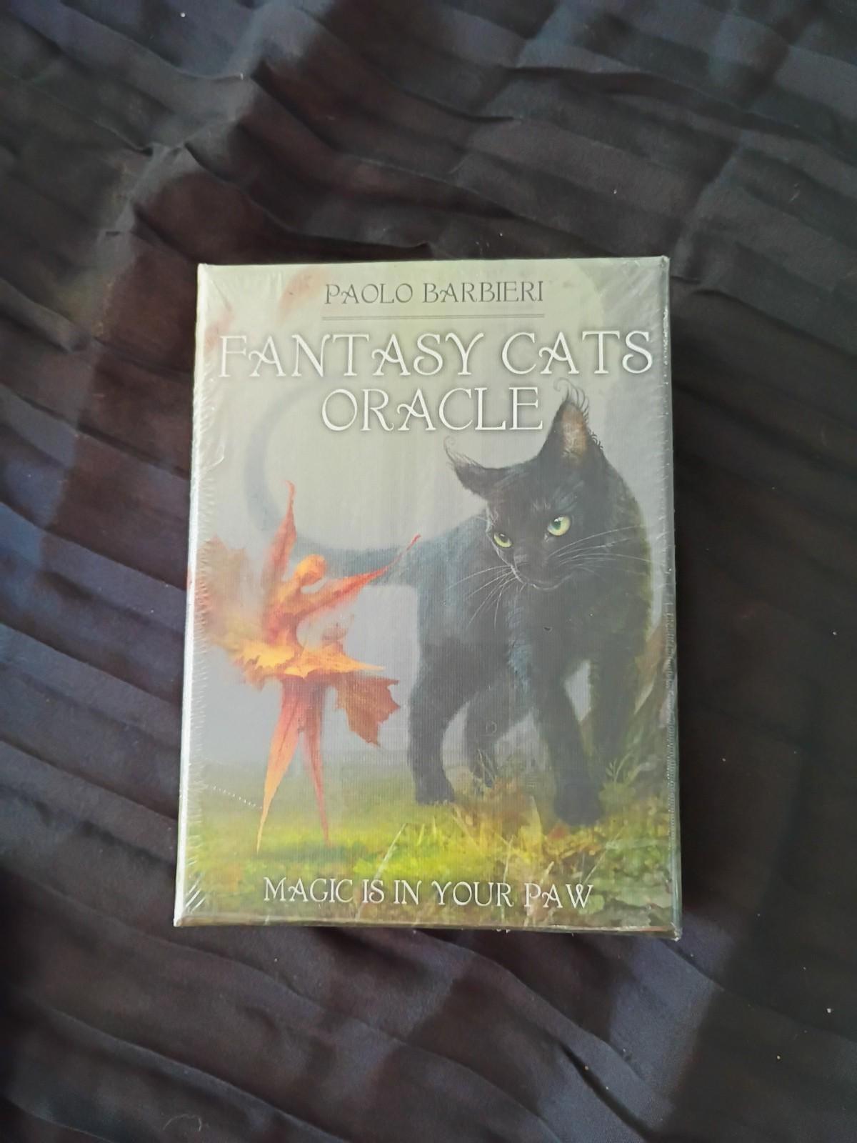 Rare Fantasy Cats Oracle Deck by Paolo Barbieri | Cat Oracle Card Deck | Feline Divination | Witchy Pagan Wicca Gift new in plastic