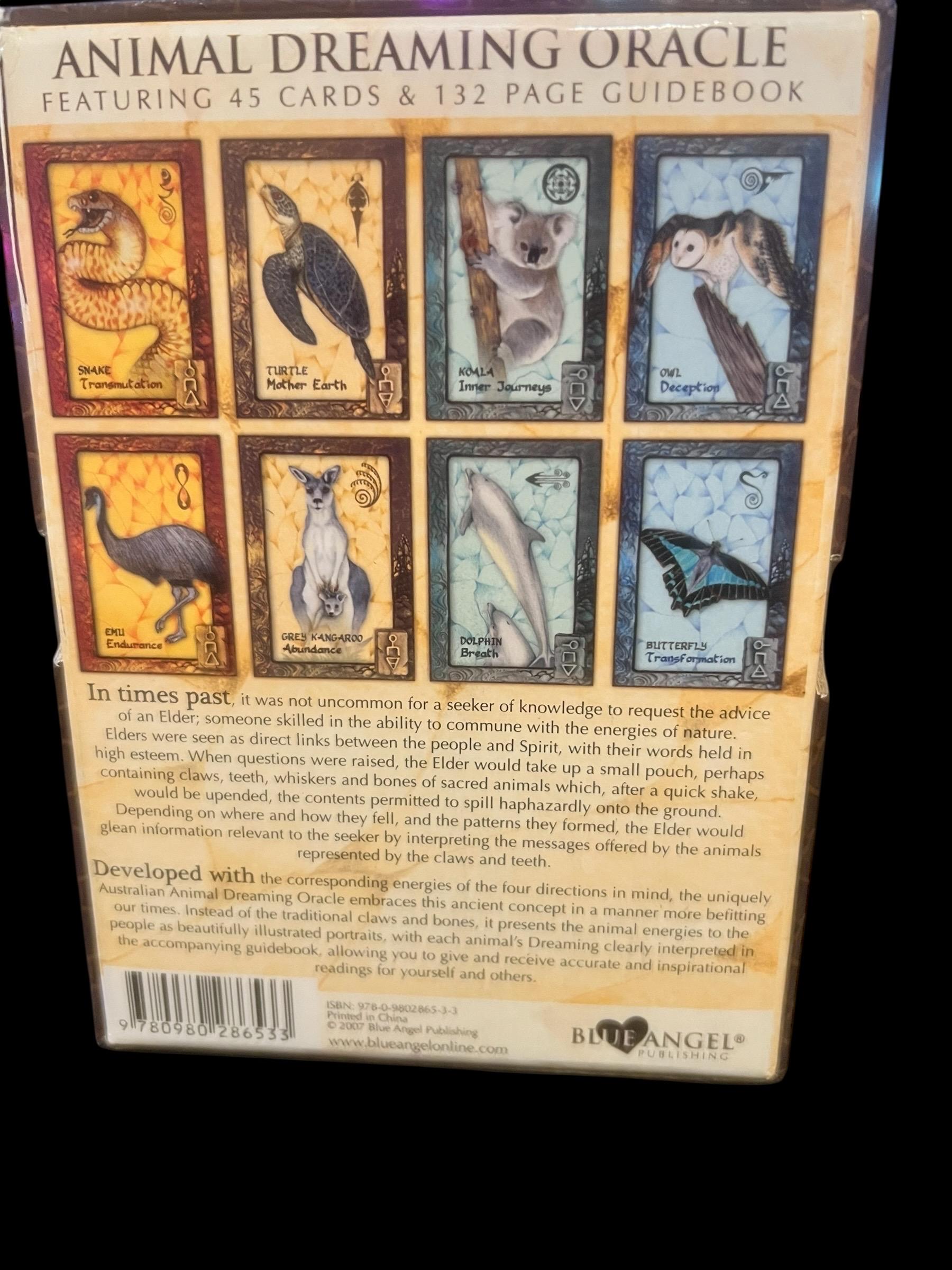 Animal Dreaming Oracle Cards by Scott Alexander King • 45 Card Deck & Guidebook • Blue Angel Publishing • Spirit Animal Oracle