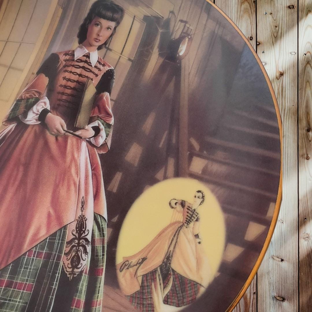Gone with the wind plate 1994 bradford...