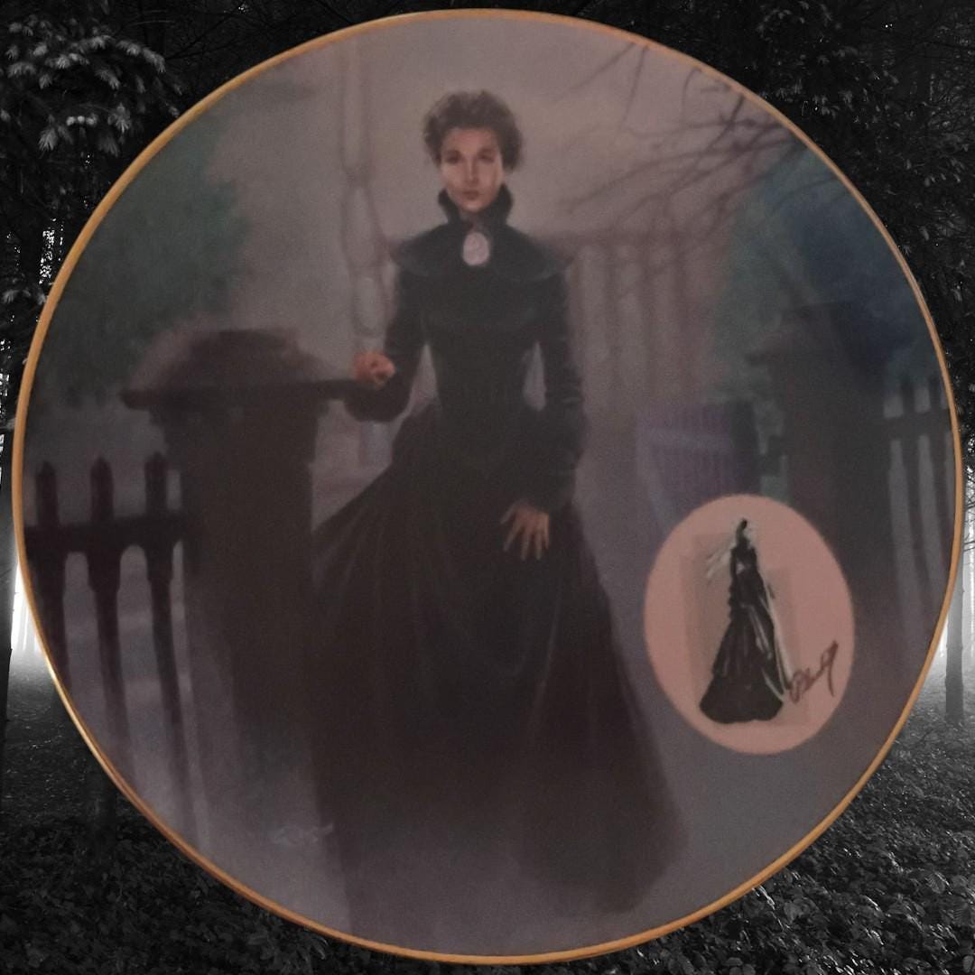 Gone with the wind plate “the mourning gown” 1994 bradford exchange collectible