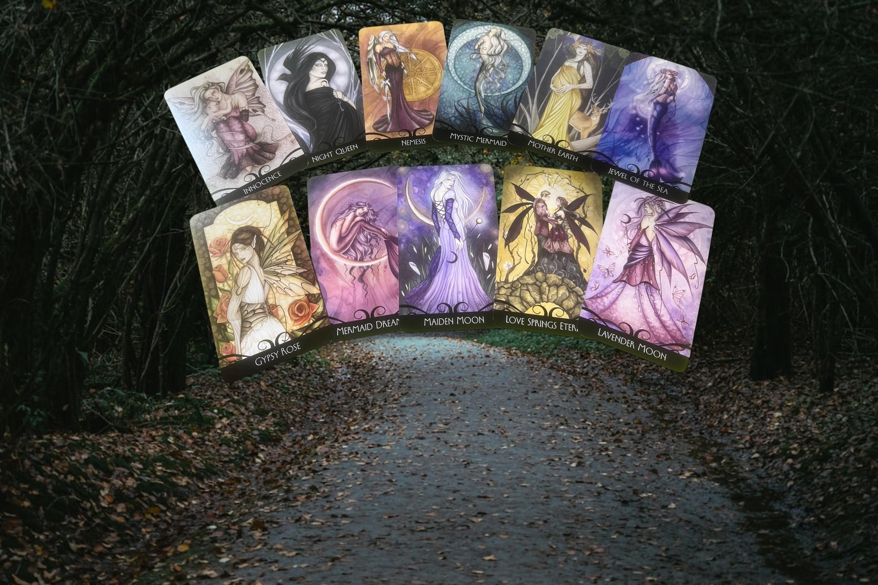Enchanted Oracle by Barbara Moore and Jessica Galbreth – 36 Card Oracle Deck, Guidebook and Box Llewellyn, OUT OF PRINT
