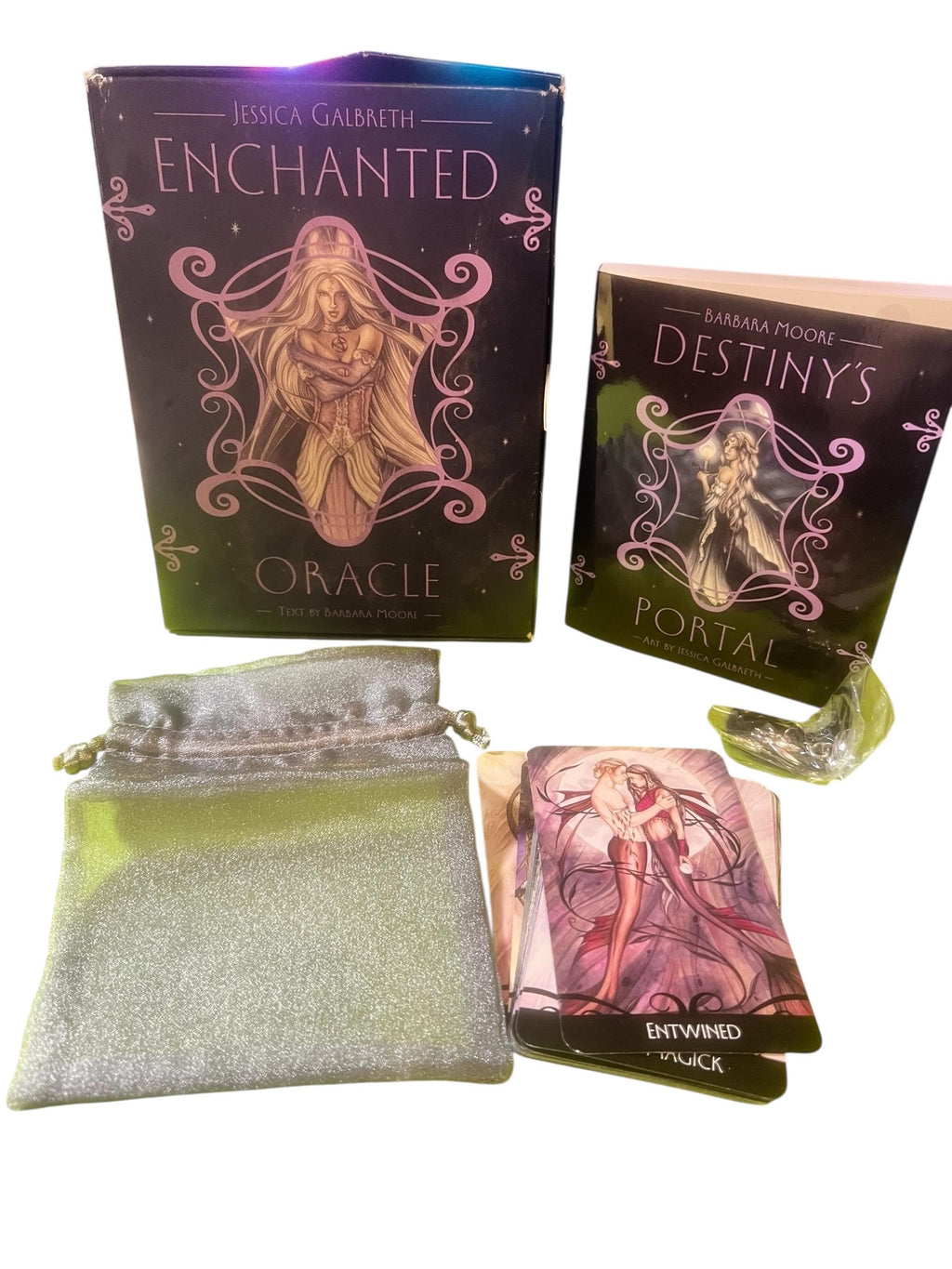 Enchanted Oracle by Barbara Moore and Jessica Galbreth – 36 Card Oracle Deck, Guidebook and Box Llewellyn, OUT OF PRINT