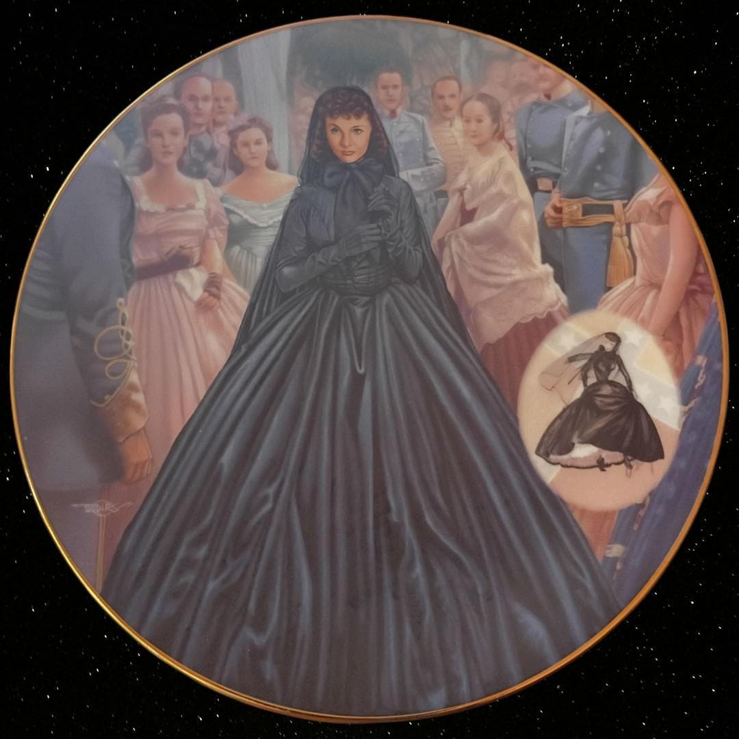 Gone with the wind collector plate widow’s weeds bradford exchange...