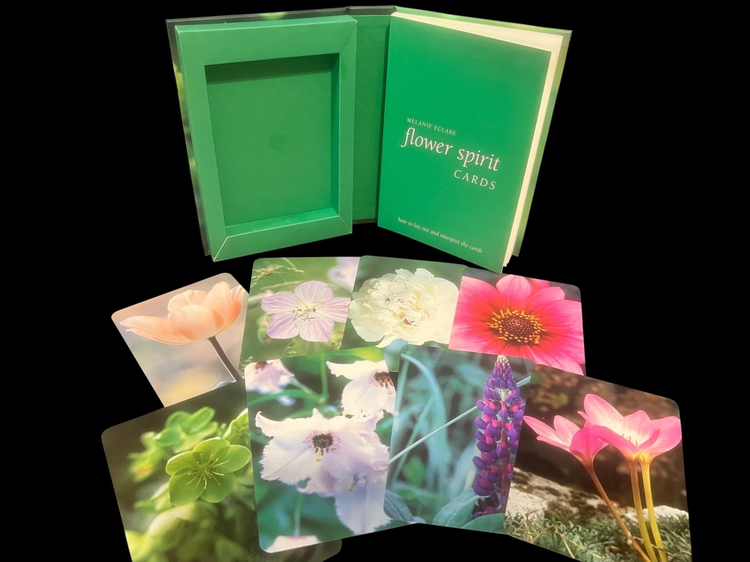Flower Spirit Cards by Melanie Eclare – Floral Oracle Affirmation Deck with Guidebook OOP