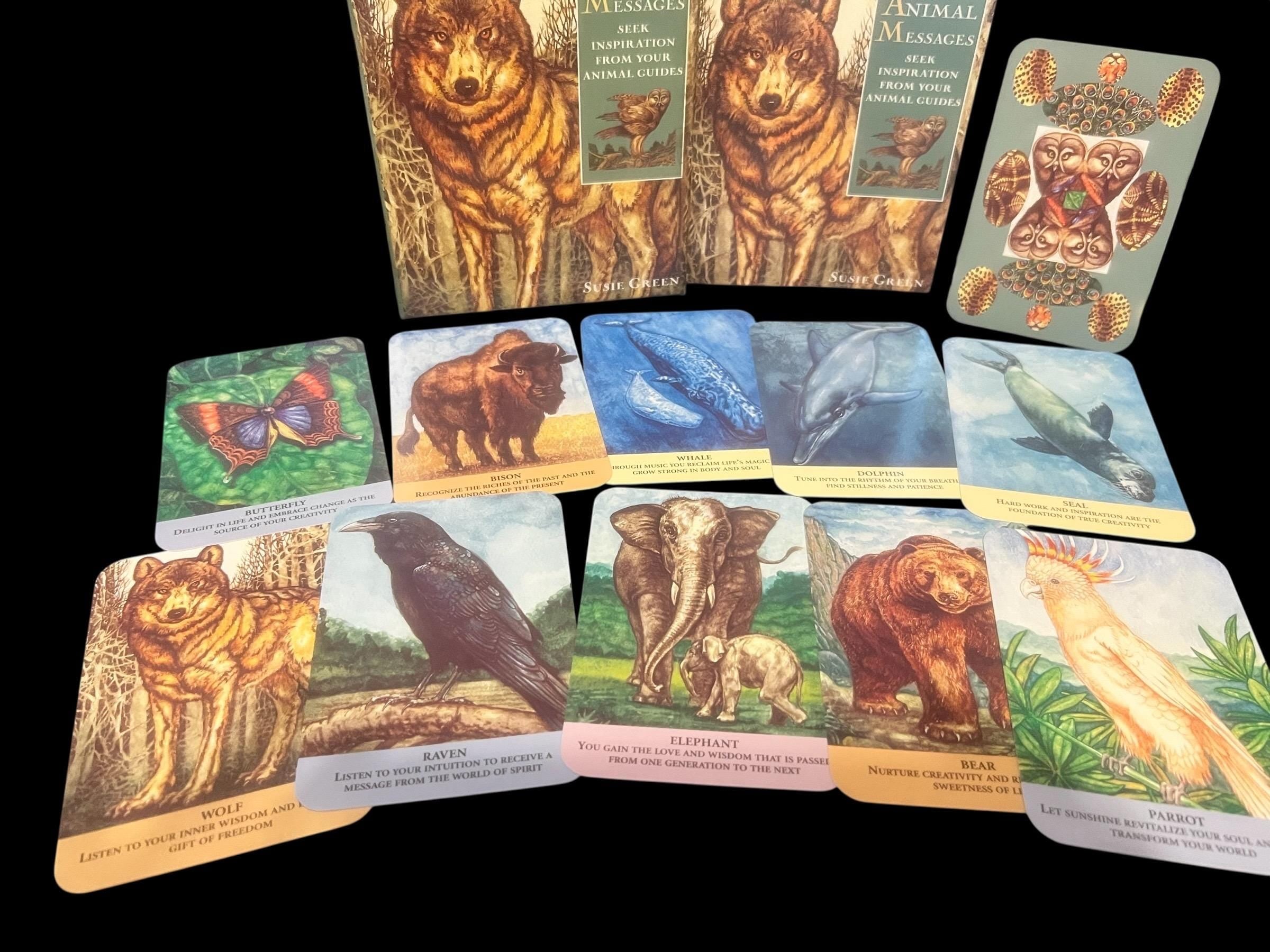 Animal Messages Oracle Cards & Guidebook by Susie Green – 52 Card Deck CICO Books OOP