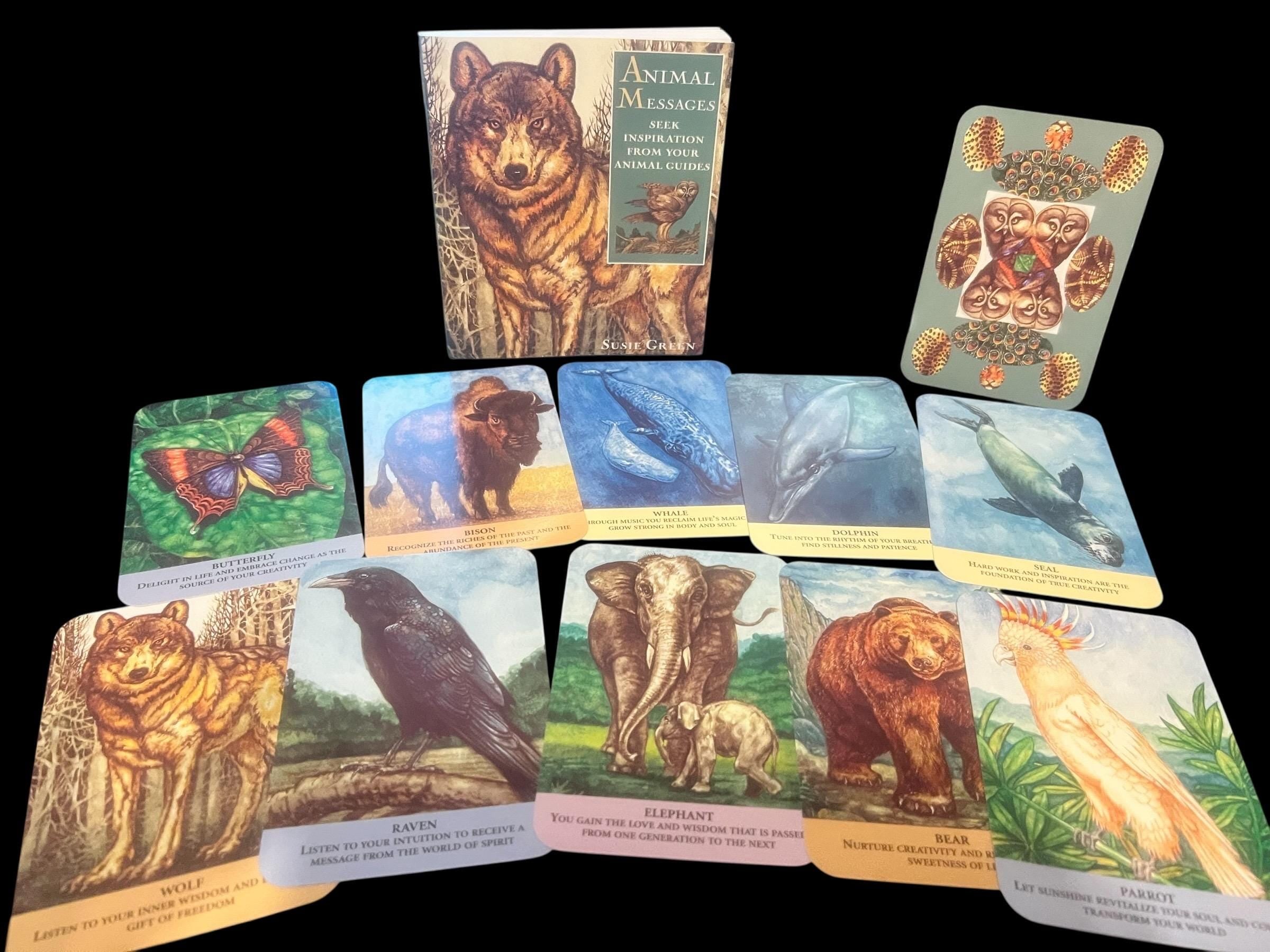 Animal Messages Oracle Cards & Guidebook by Susie Green – 52 Card Deck CICO Books OOP