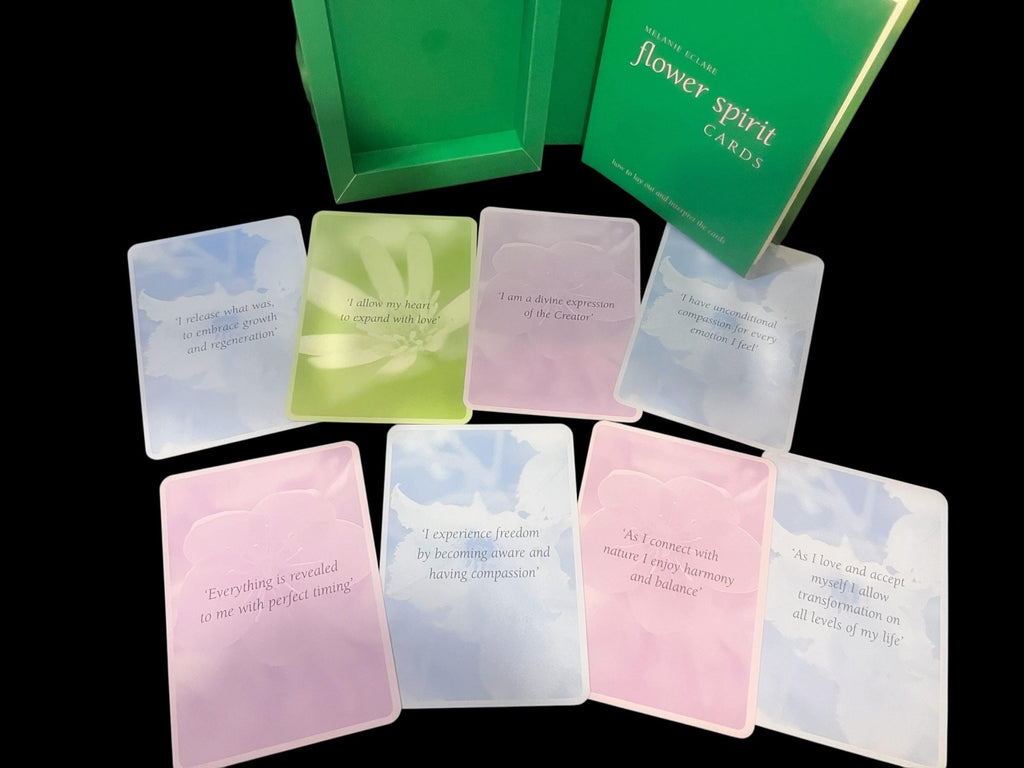 Flower Spirit Cards by Melanie Eclare – Floral Oracle Affirmation Deck with Guidebook OOP