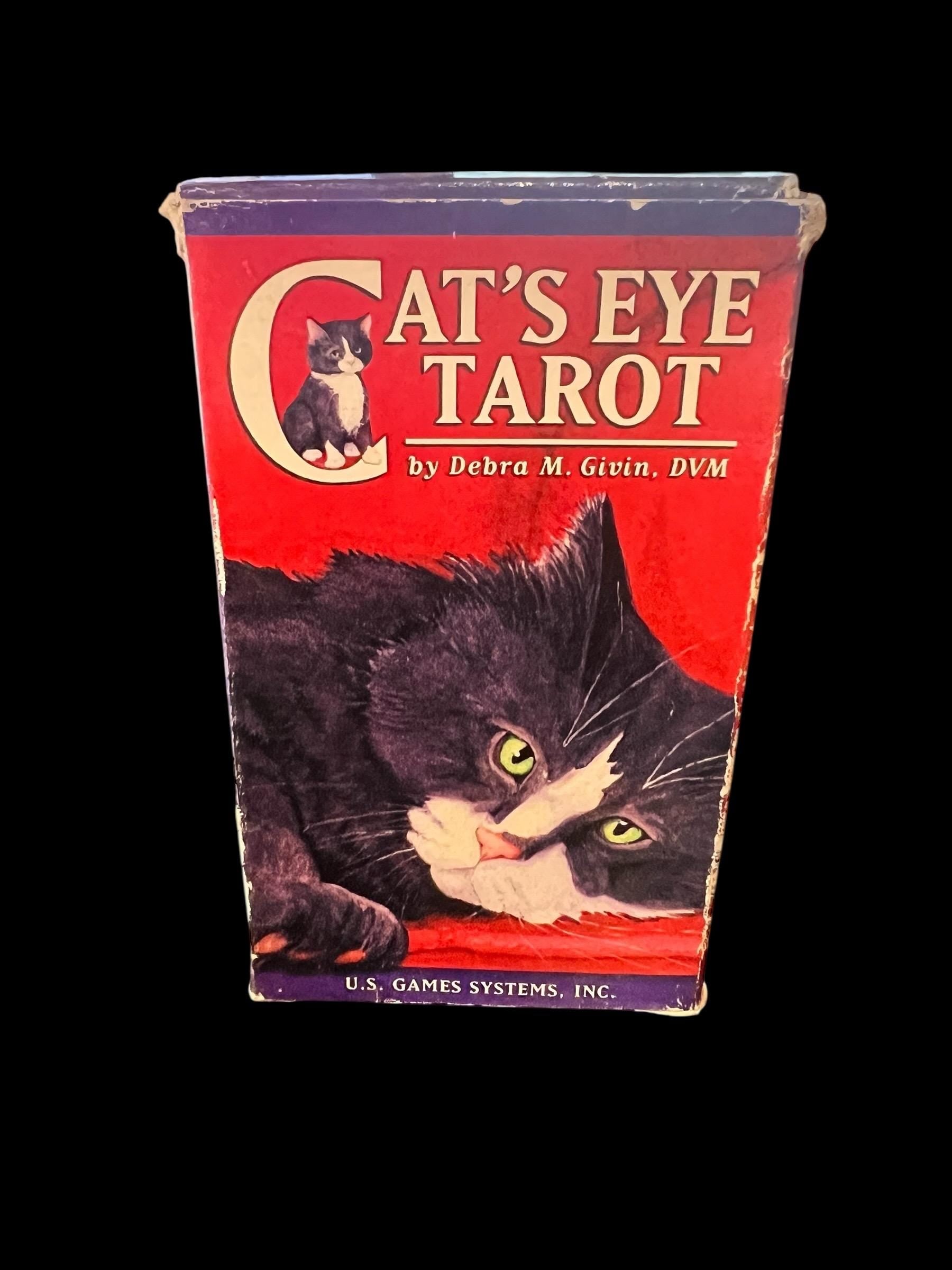 Cat’s Eye Tarot Deck  by Debra M. Givin, DVM (2011)  Complete 78 Cards and Guidebook  U.S. Games Systems