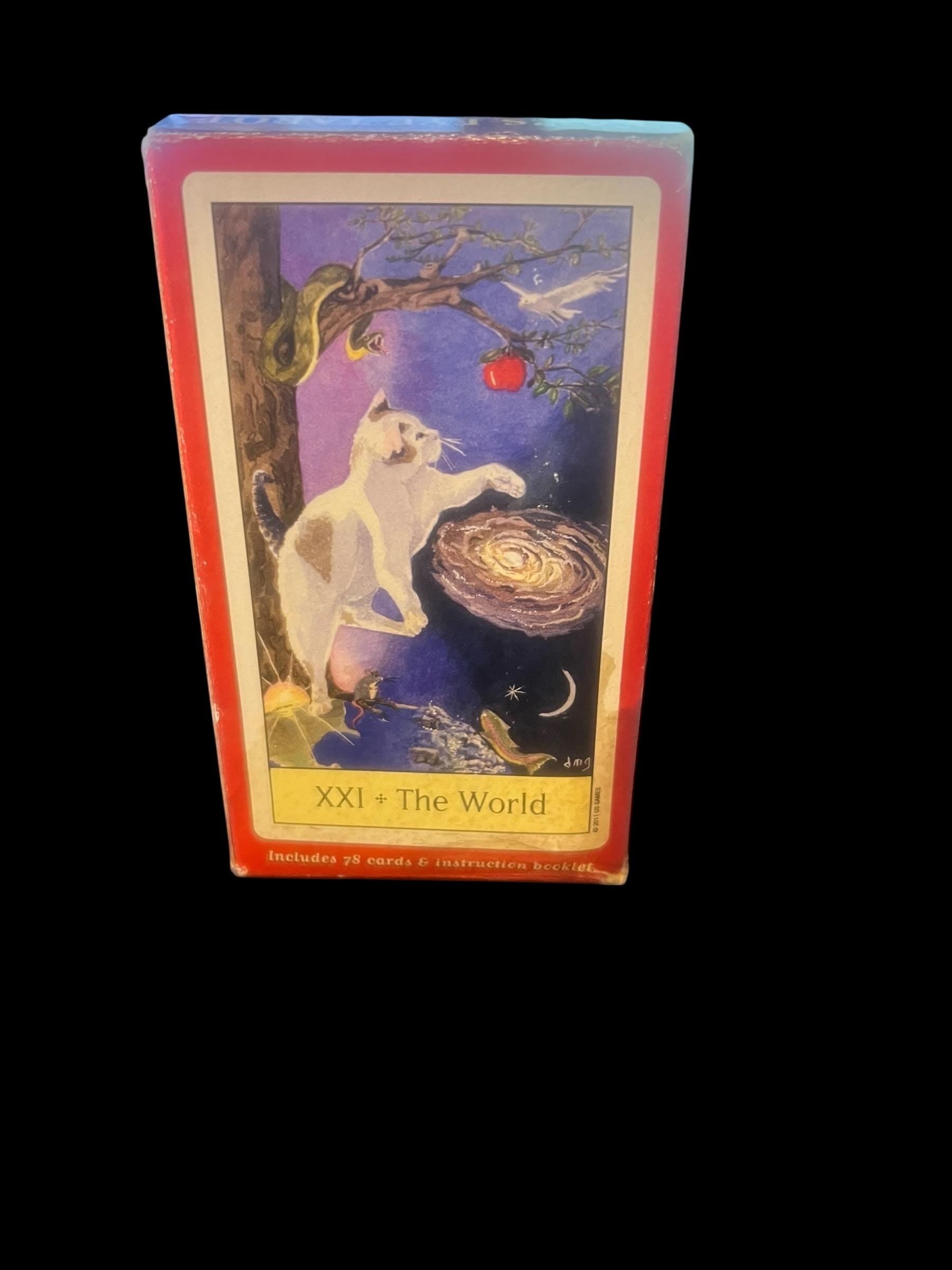 Cat’s Eye Tarot Deck  by Debra M. Givin, DVM (2011)  Complete 78 Cards and Guidebook  U.S. Games Systems