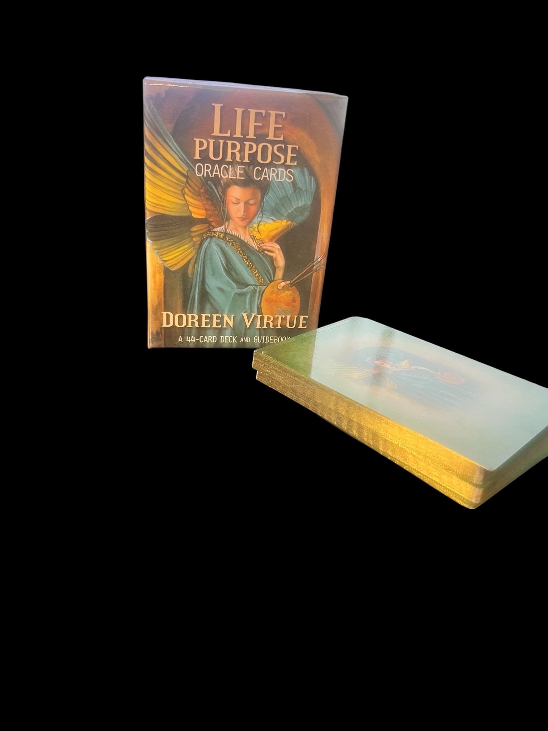 Life Purpose Oracle Cards – Doreen Virtue – Rare Out of Print 44 Card Deck & Guidebook – Angel Therapy – Collector Deck