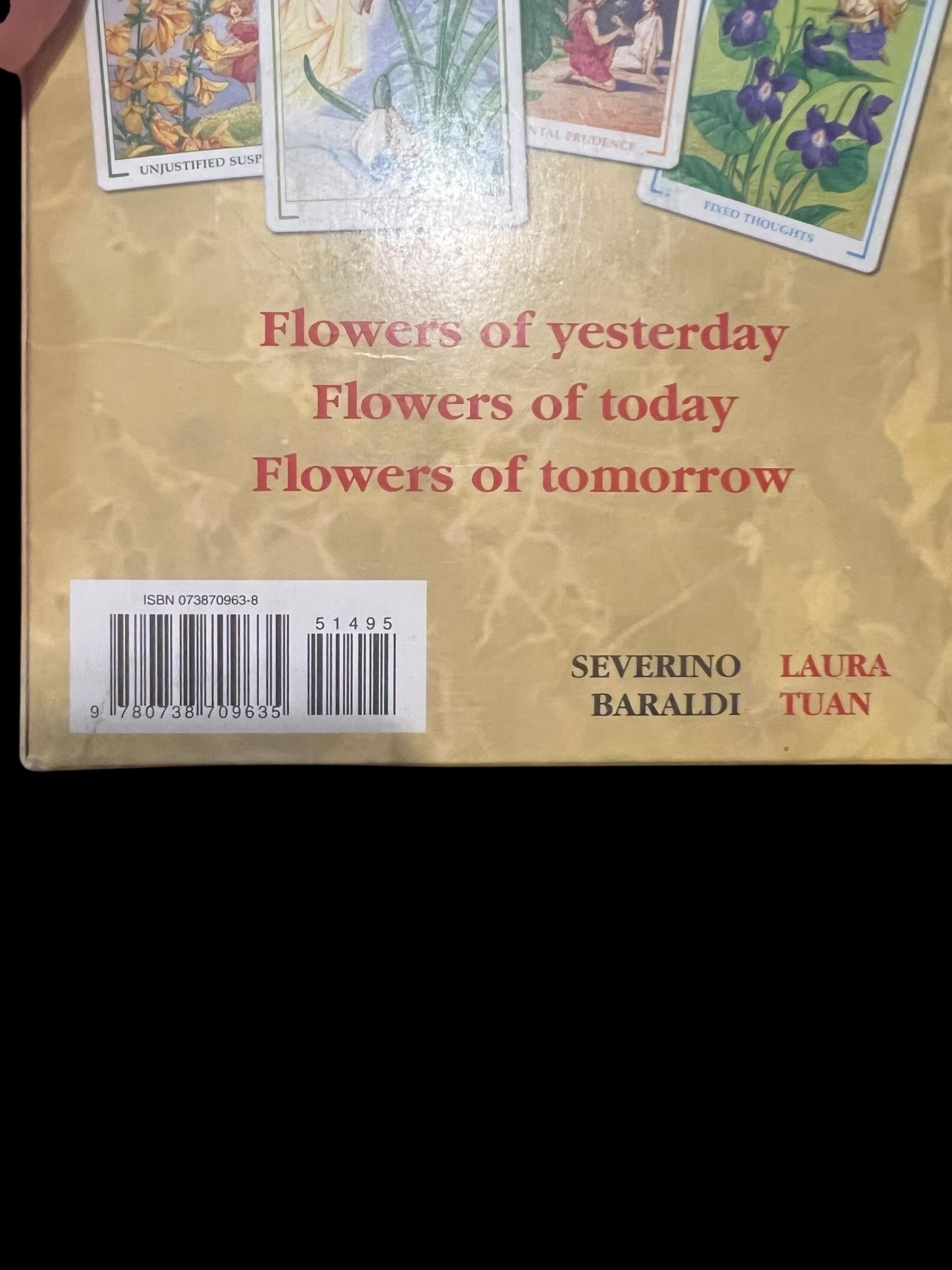Flowers of Love Oracle Deck by Laura Tuan & Severino Baraldi – Lo Scarabeo – 36 Card Set with Guidebook – OOP Vintage Collectible Tarot Orac
