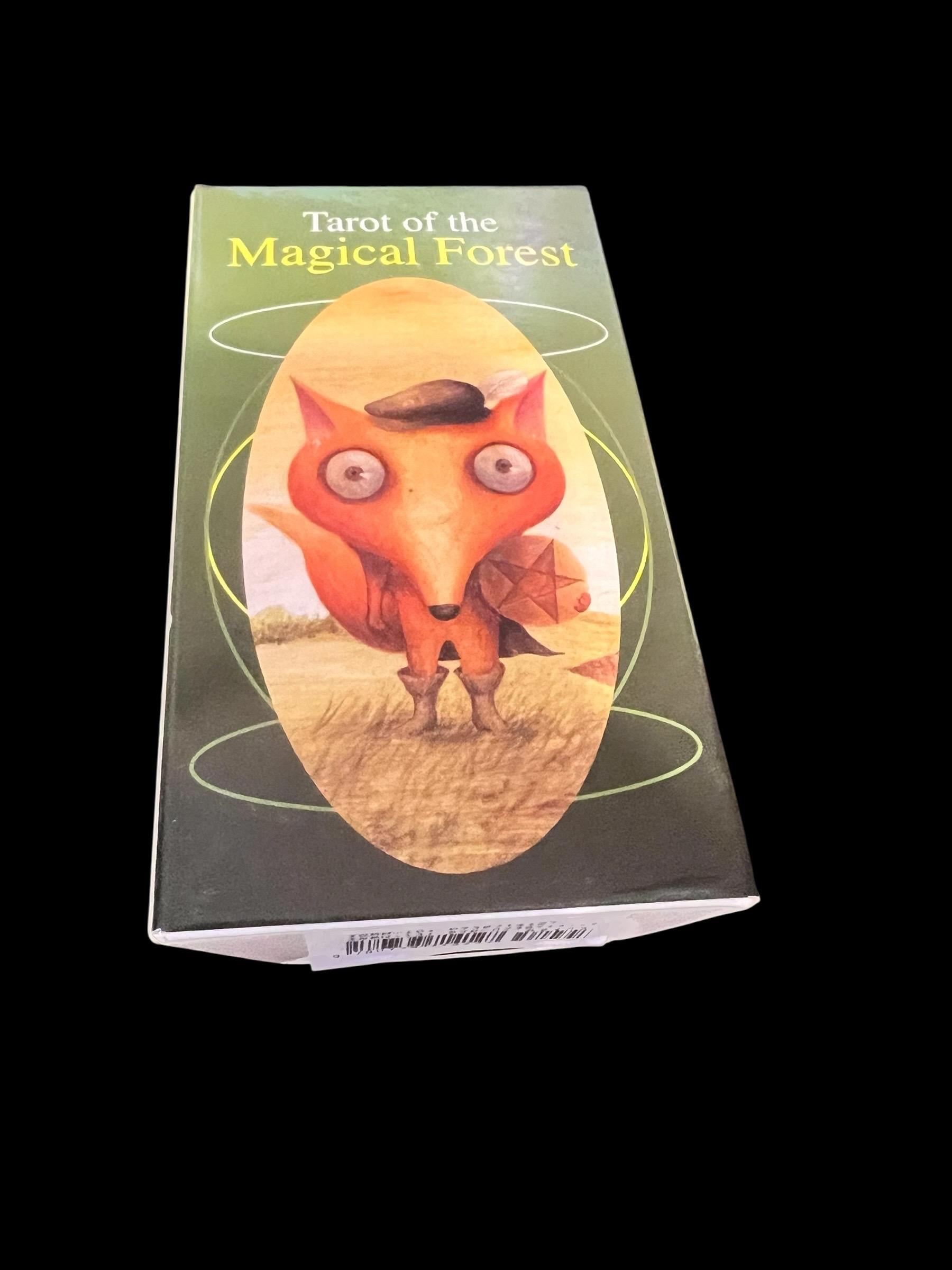Made in Italy Tarot of the Magical Forest – Lo Scarabeo – 78 Card Deck + Guidebook – Surreal Animal Tarot – Made in Italy Rare collectors