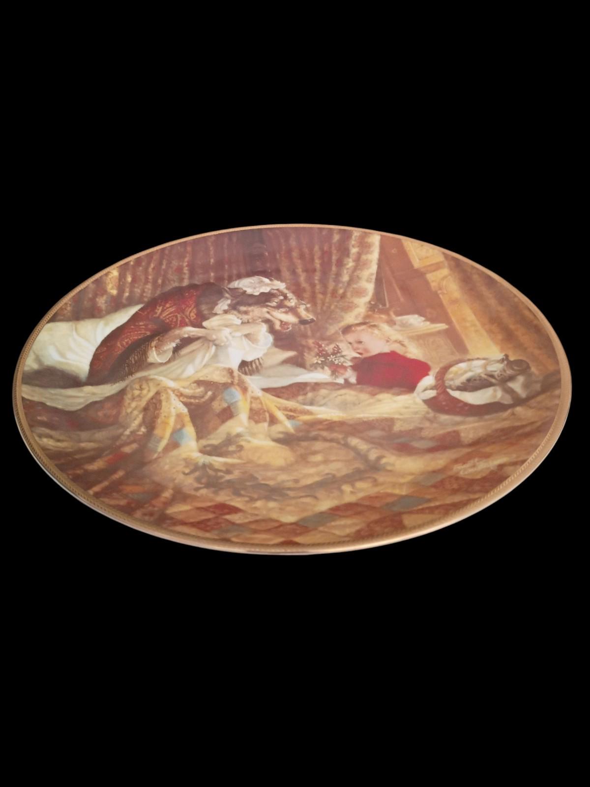 Limited edition "little red riding hood" collector's plate by scott gustafson