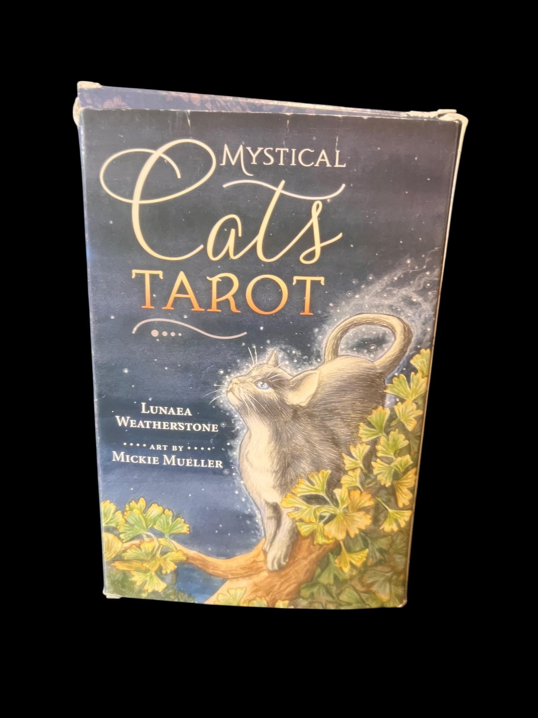 Mystical Cats Tarot Deck Tales of the Mystical Cats Book  78 Card Set by Lunaea Weatherstone and  Mickie Mueller