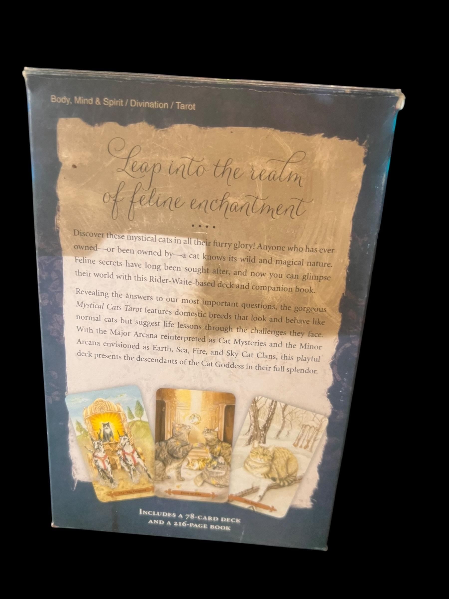 Mystical Cats Tarot Deck Tales of the Mystical Cats Book  78 Card Set by Lunaea Weatherstone and  Mickie Mueller