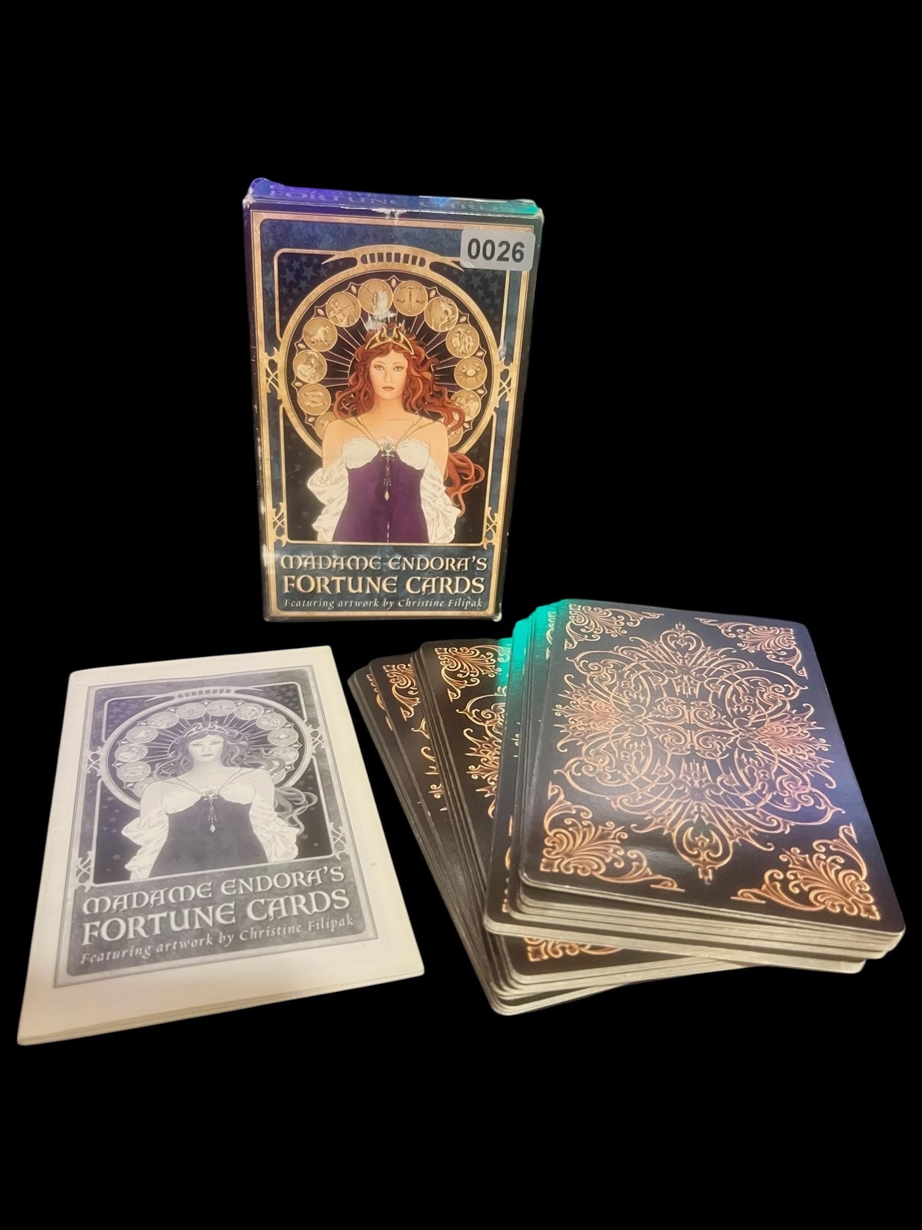 Madame Endora’s Fortune Cards Divination Deck – Tarot Oracle Fortune Telling – Vintage Mystic Art Nouveau by Christine Filipak