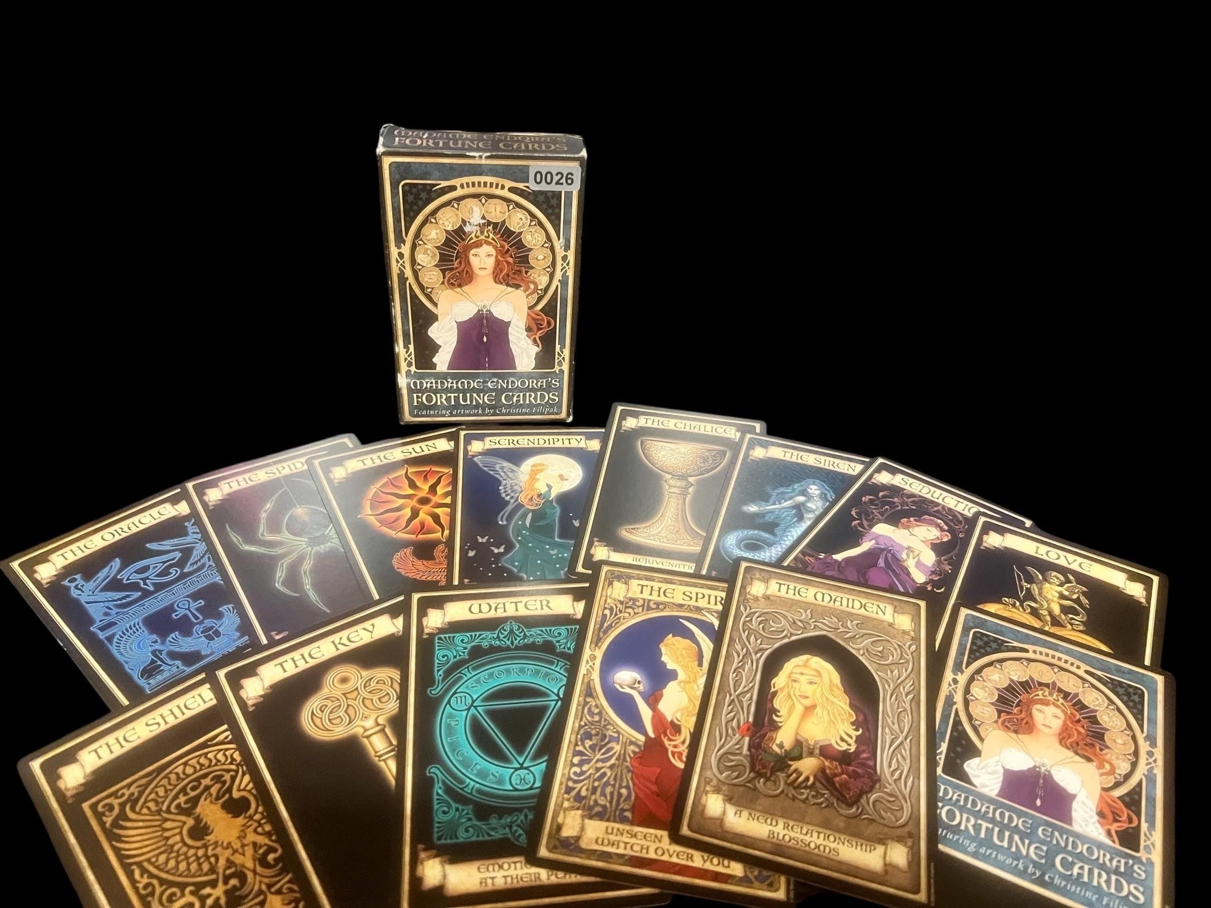 Madame Endora’s Fortune Cards Divination Deck – Tarot Oracle Fortune Telling – Vintage Mystic Art Nouveau by Christine Filipak