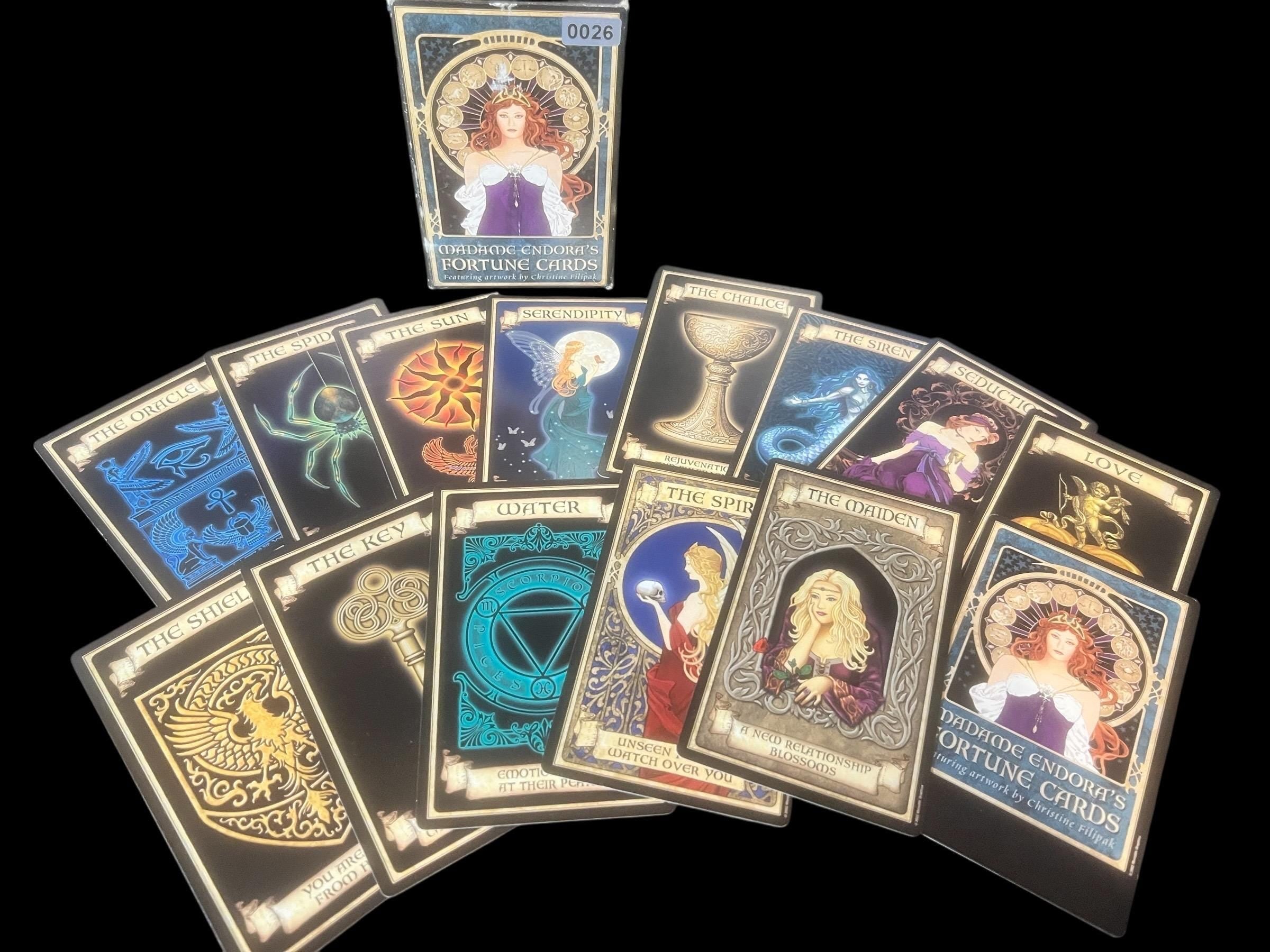 Madame Endora’s Fortune Cards Divination Deck – Tarot Oracle Fortune Telling – Vintage Mystic Art Nouveau by Christine Filipak