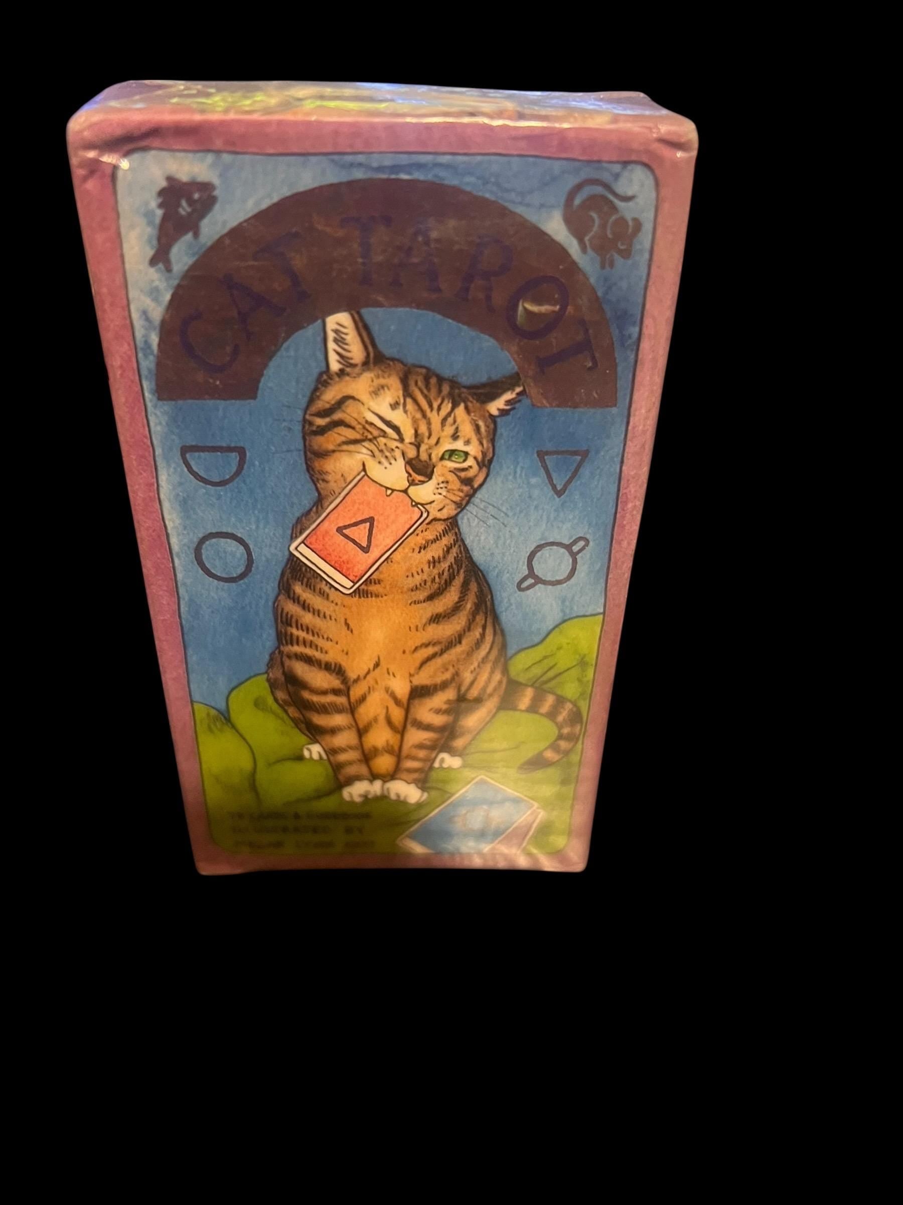 Cat Tarot Deck with Guidebook – 78 Cards – Cat Themed Tarot for Beginners and Collectors