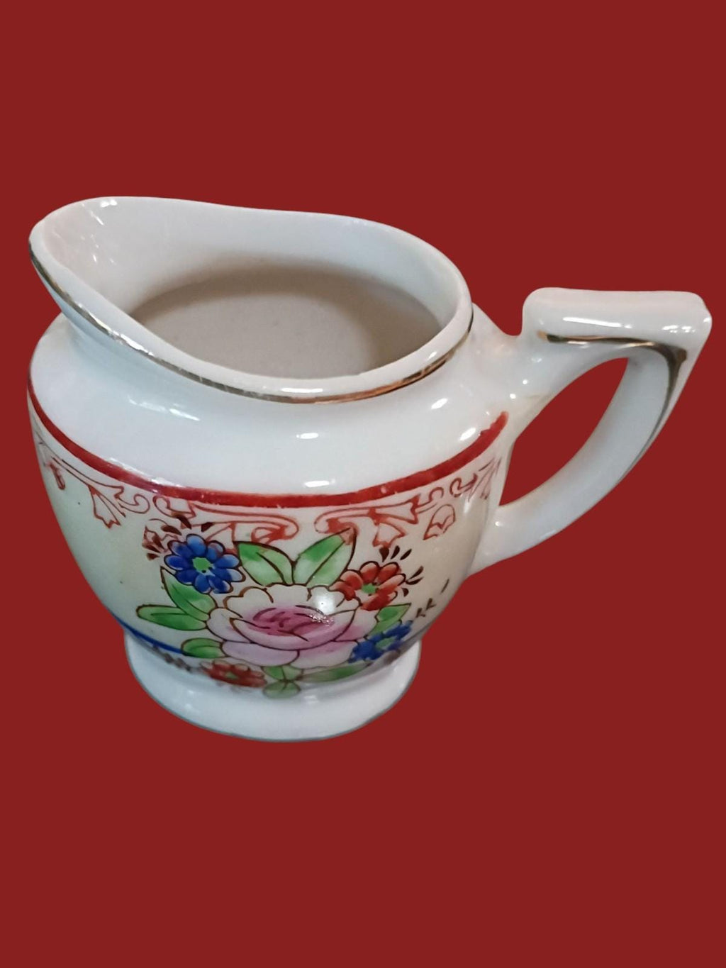 10-piece child size tea set – miniature toy porcelain dishware – collectible...