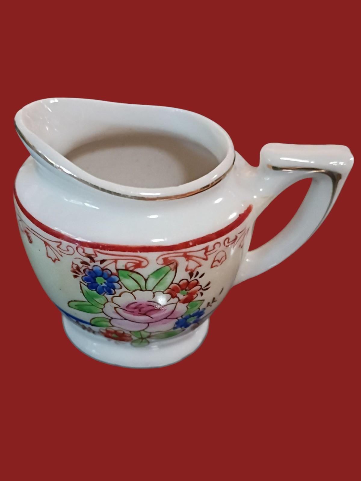 10-piece child size tea set – miniature toy porcelain dishware – collectible...